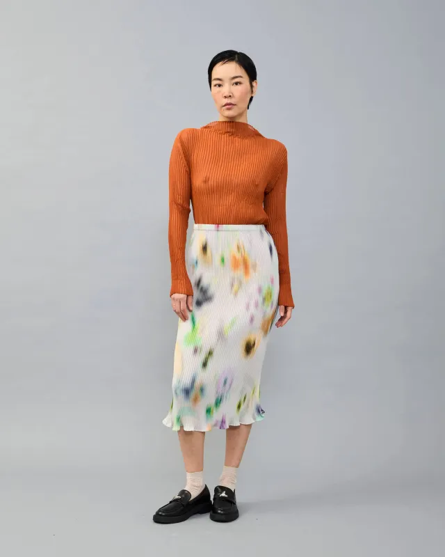 Lee Handpleated Top in Terracotta made by Julia Heuer