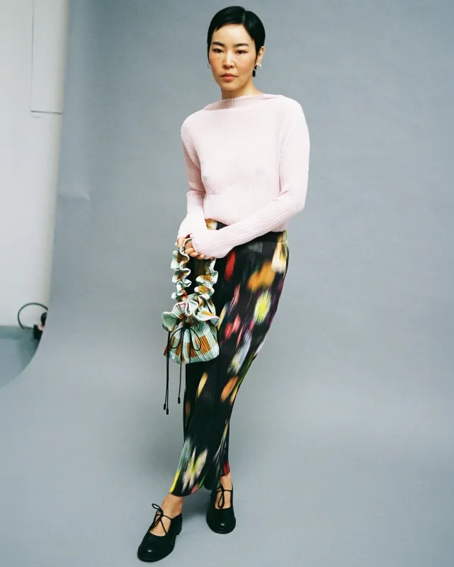 Lee Handpleated Top in Lilac sold by Julia Heuer