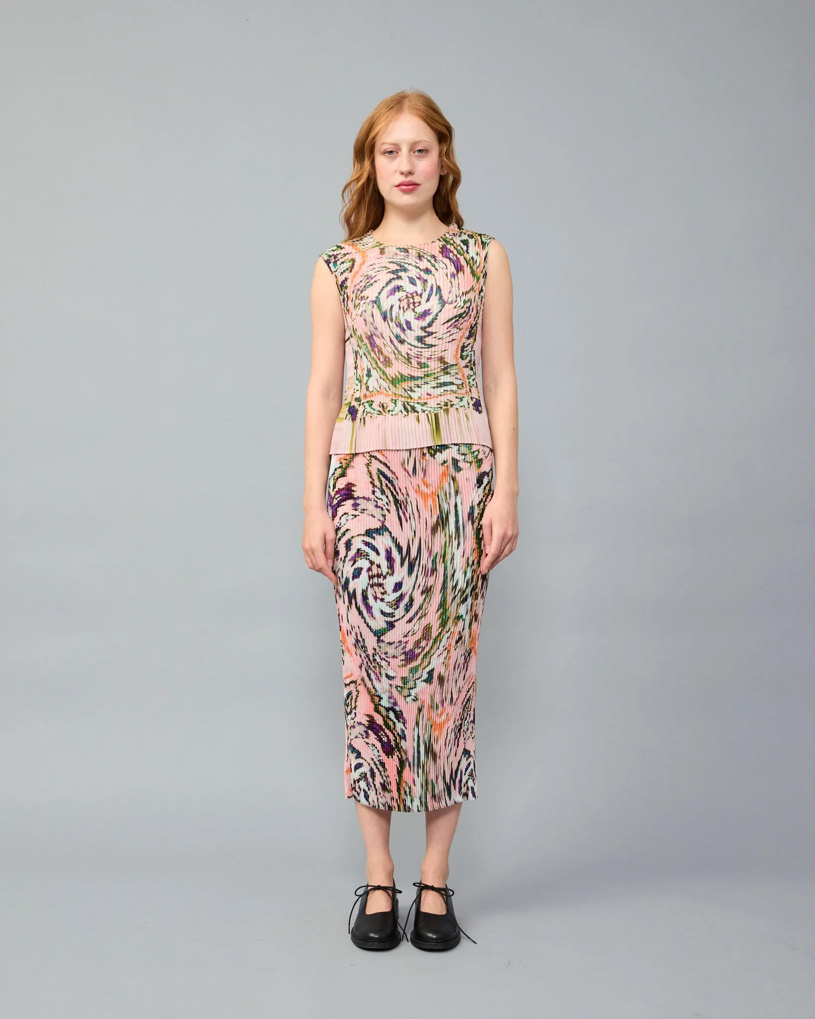 Thelma Pleated Top in Kalle sold by Julia Heuer