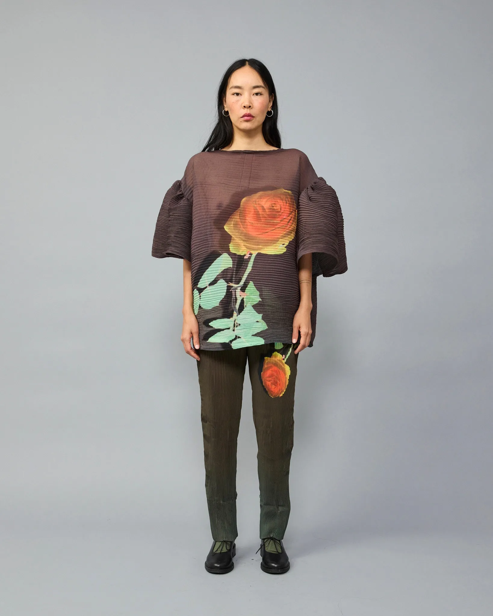 Robin Handpleated Top in Rose sold by Julia Heuer