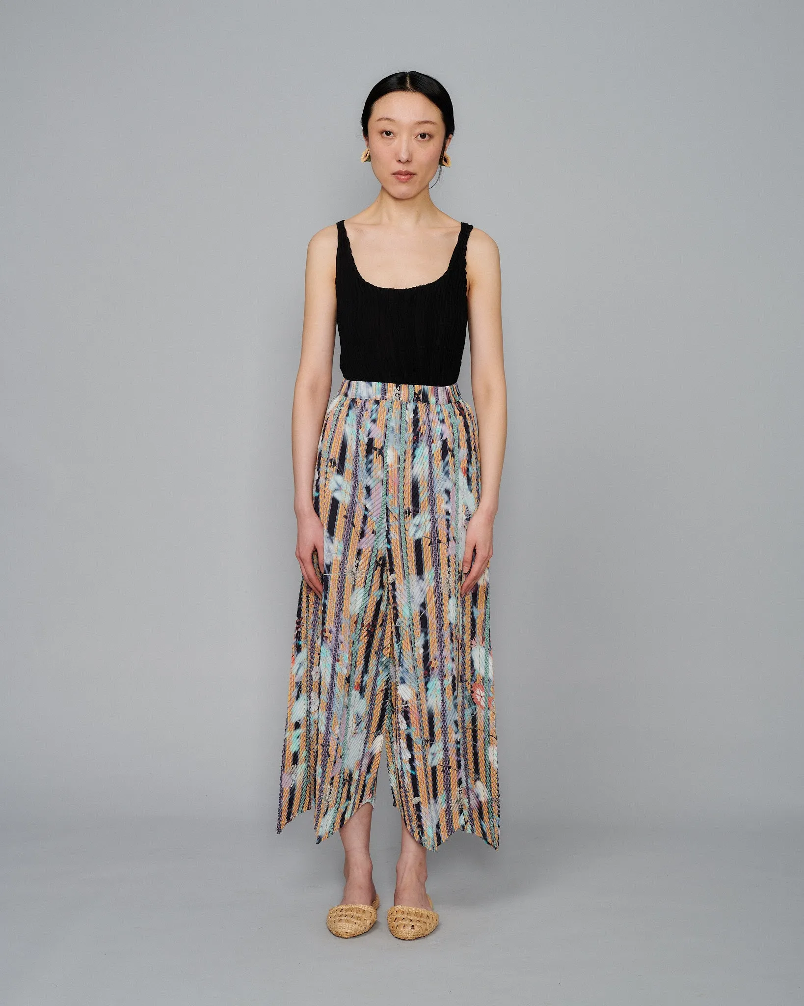 Handpleated Luka Trousers in Marie sold by Julia Heuer