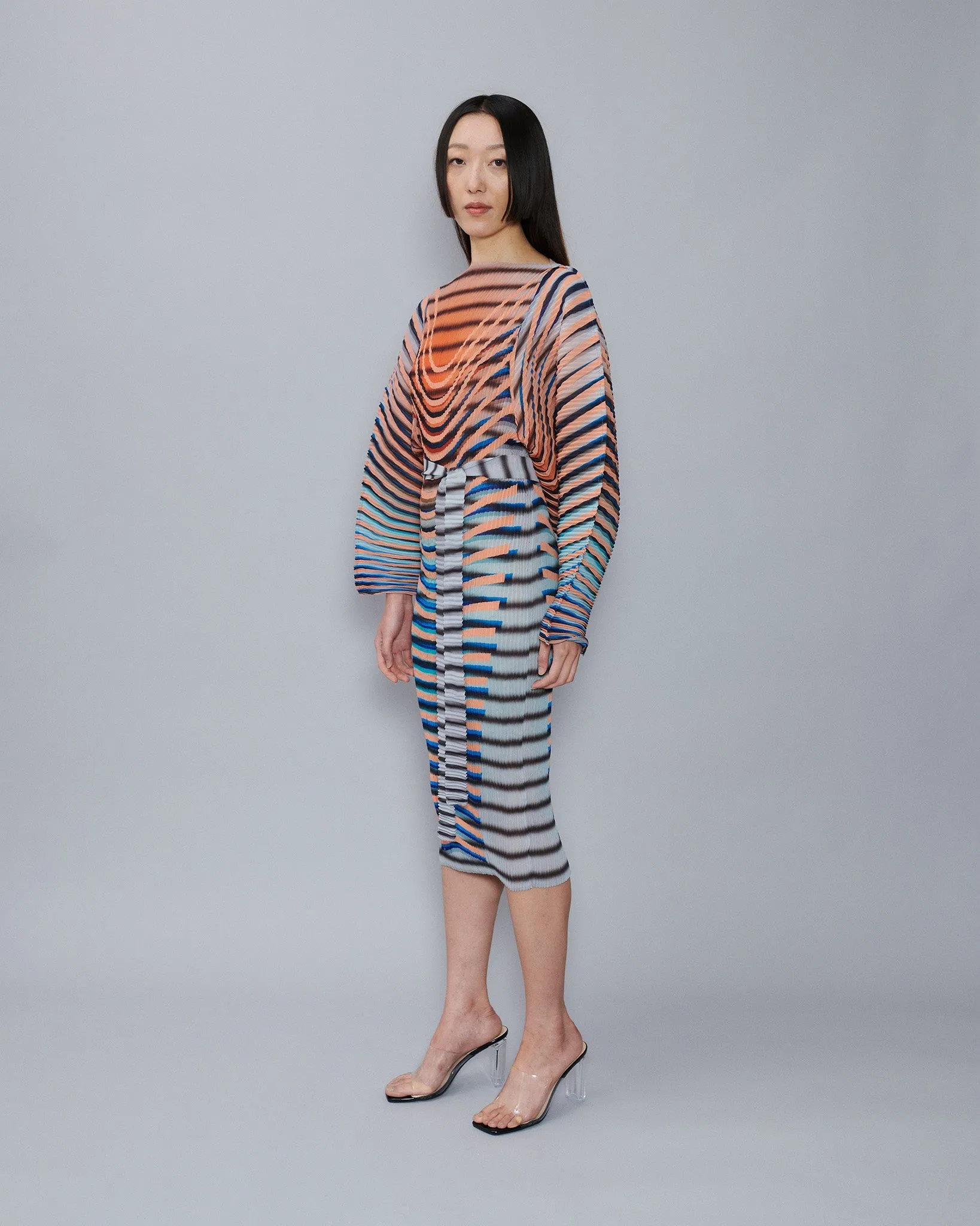 Handpleated Ramo Dress in Elio sold by Julia Heuer product image thumbnail 3