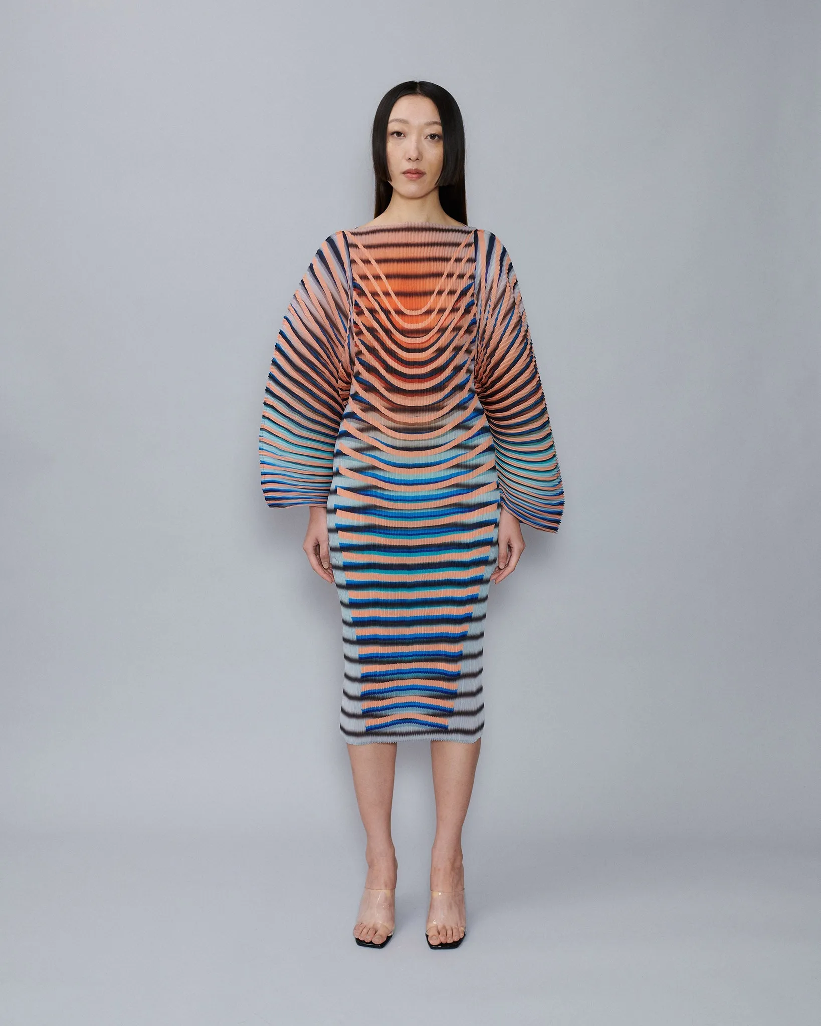 Handpleated Ramo Dress in Elio sold by Julia Heuer product image thumbnail 2