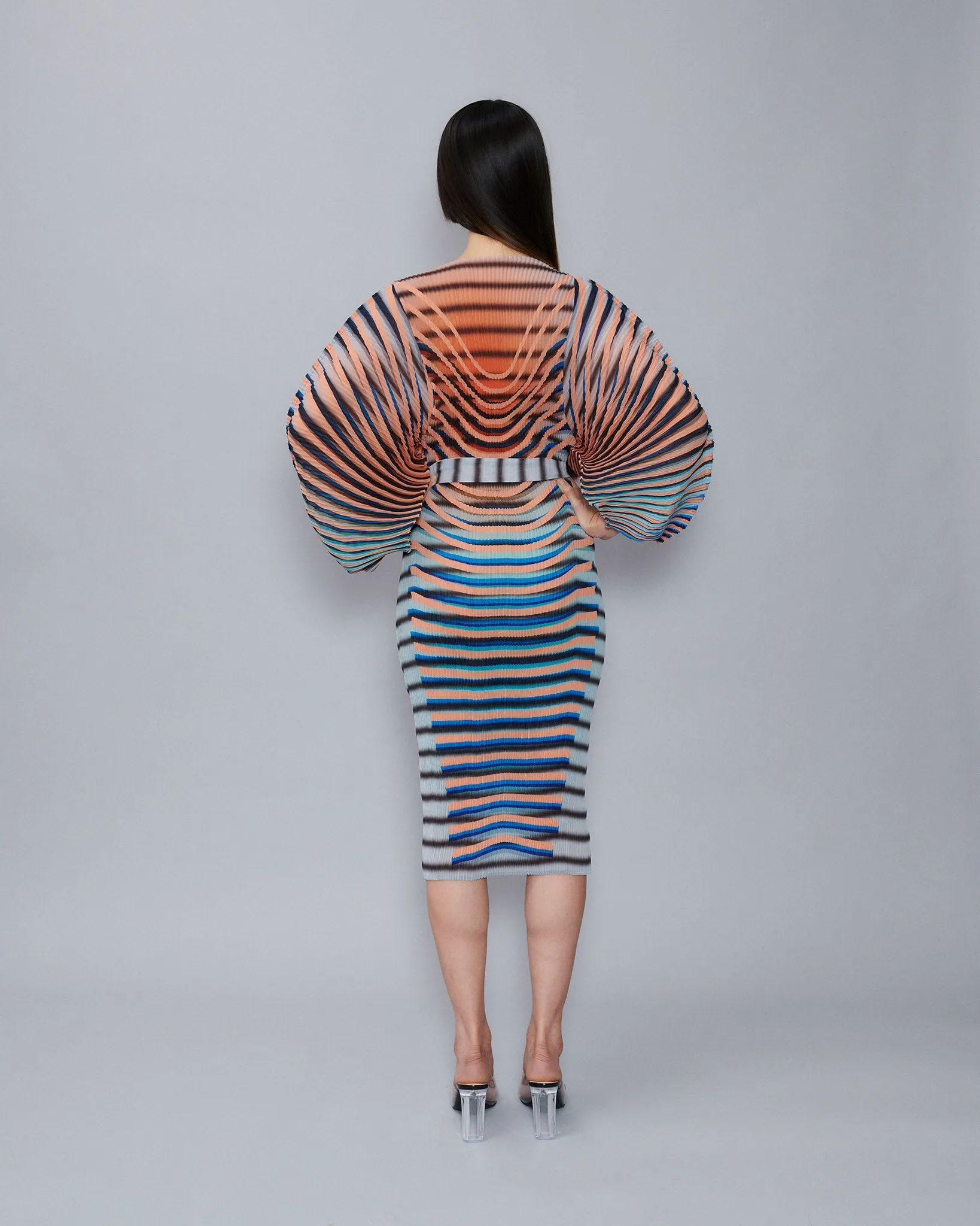 Handpleated Ramo Dress in Elio sold by Julia Heuer product image thumbnail 4