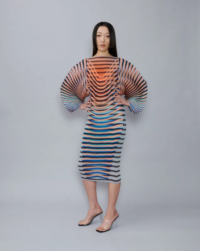 Handpleated Ramo Dress in Elio sold by Julia Heuer