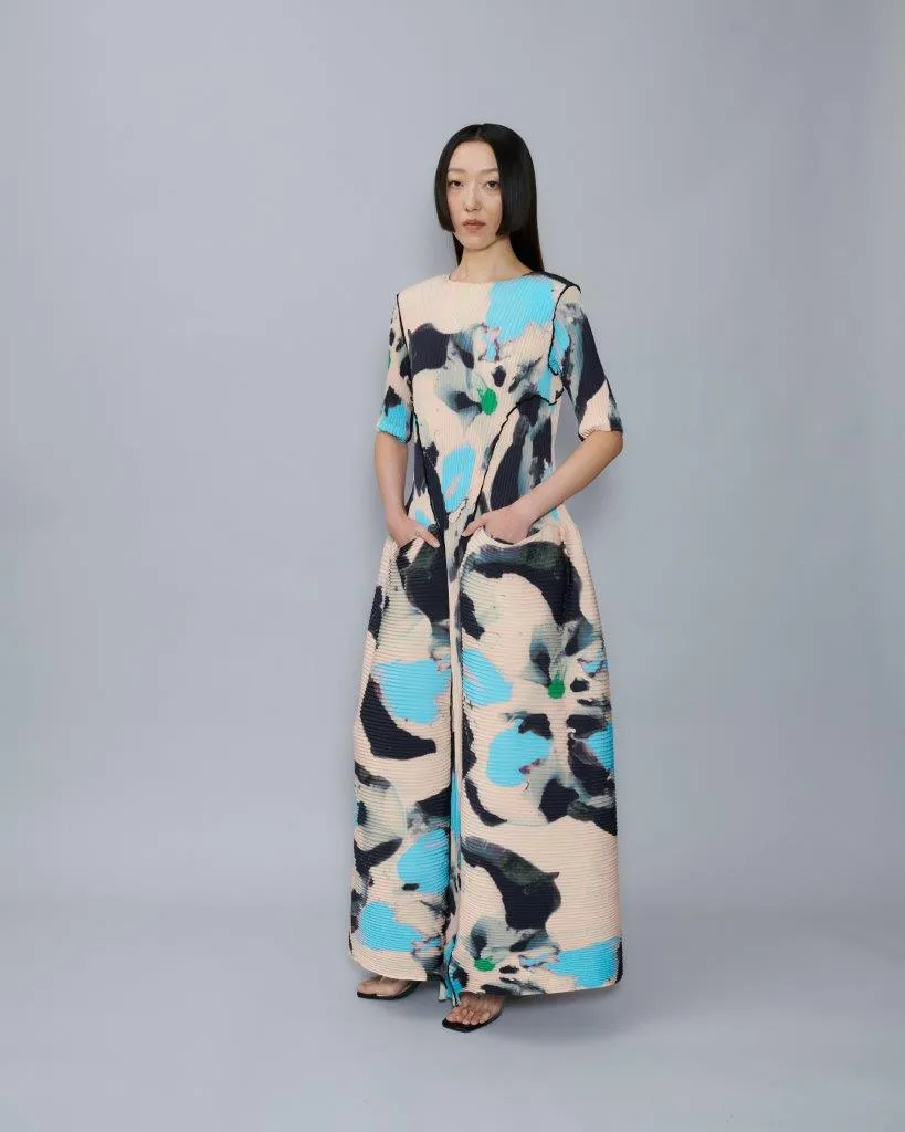 Handpleated Uma Dress in Pablo sold by Julia Heuer product image thumbnail 3