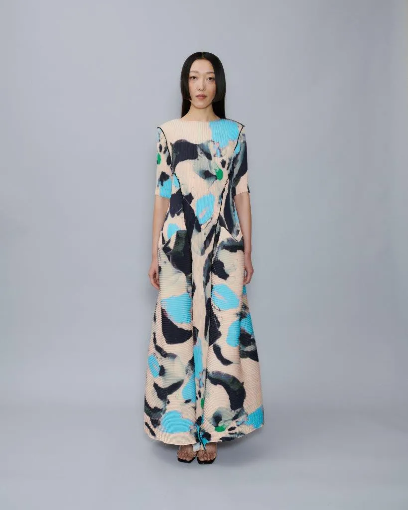 Handpleated Uma Dress in Pablo sold by Julia Heuer