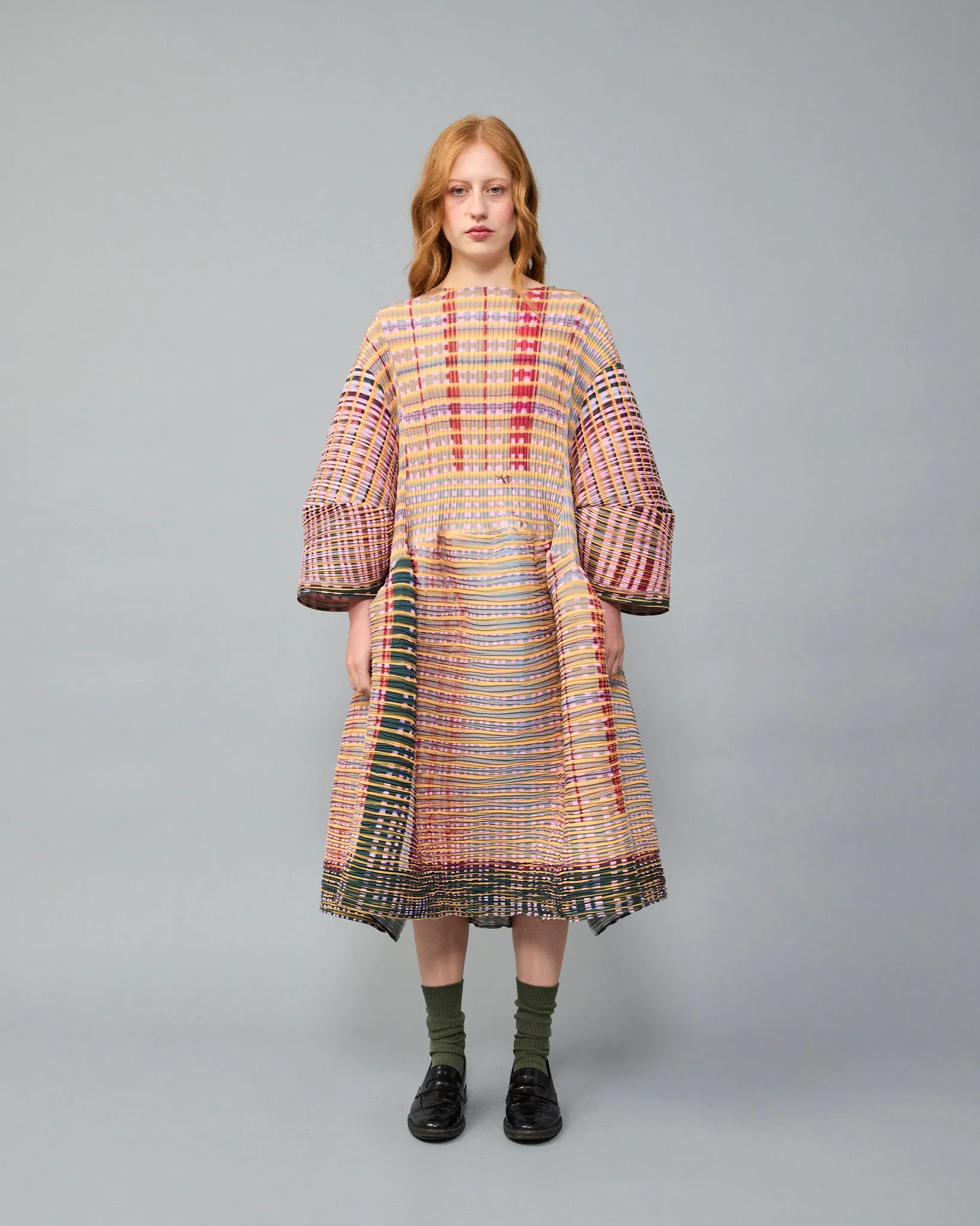 Pax Handpleated Dress in Elias sold by Julia Heuer