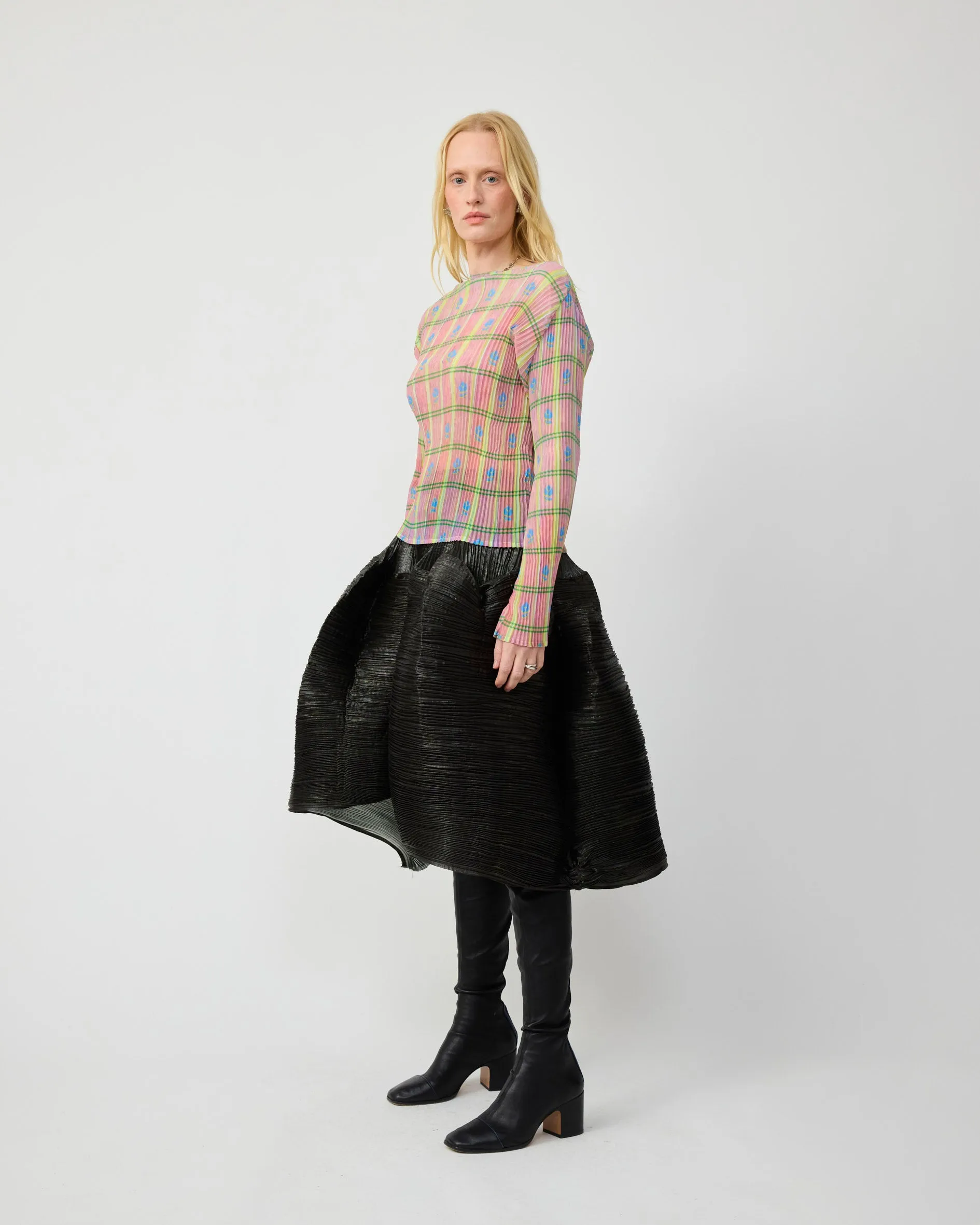 LEE PLEATED TOP IN BLUSH ROMAN sold by Julia Heuer product image thumbnail 2