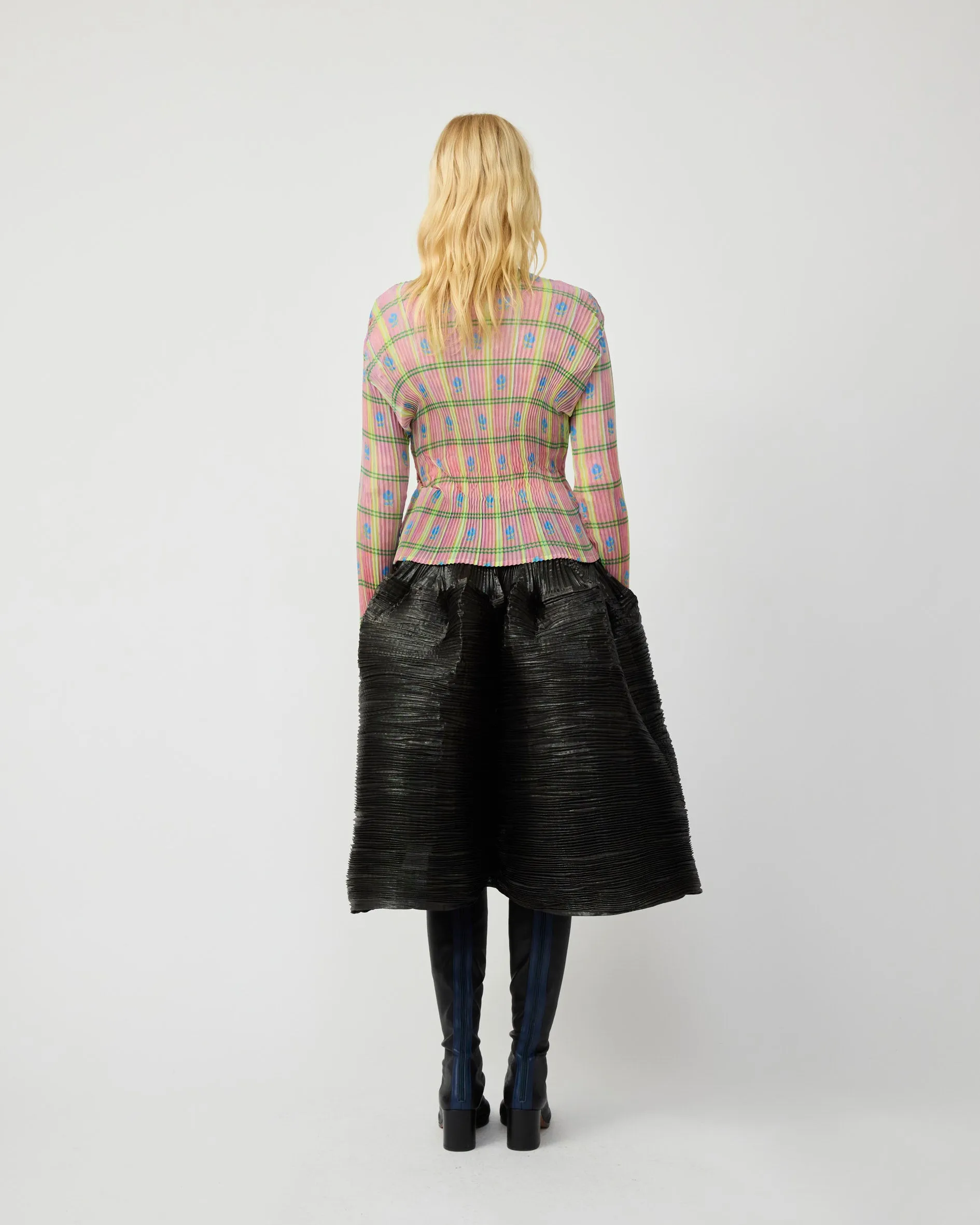 LEE PLEATED TOP IN BLUSH ROMAN sold by Julia Heuer product image thumbnail 3