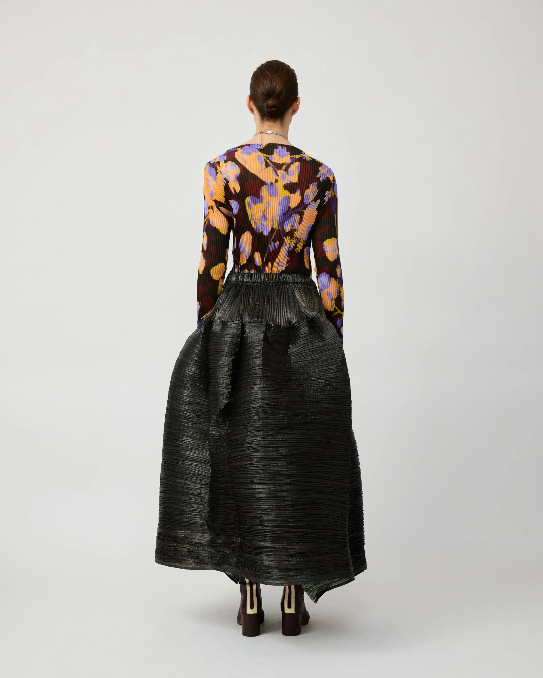 LEE PLEATED TOP IN AMBER INGRID sold by Julia Heuer product image thumbnail 3