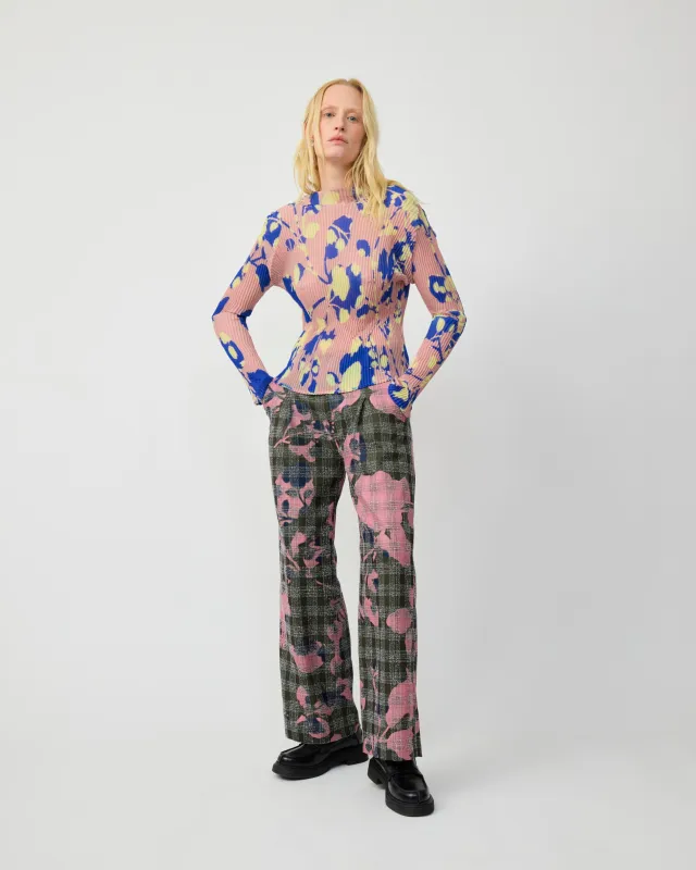 LEE PLEATED TOP IN BLUSH INGRID made by Julia Heuer