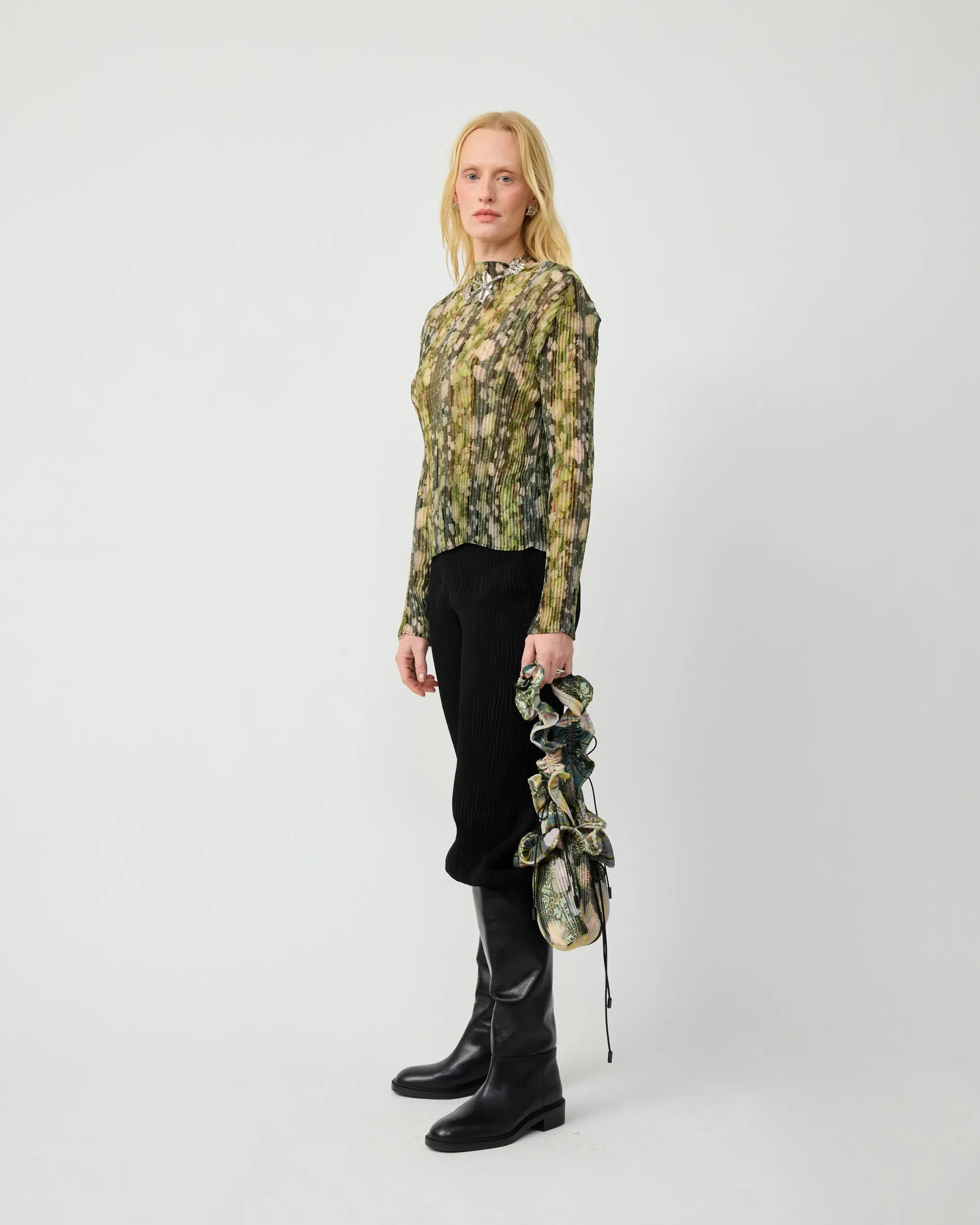LEE PLEATED TOP IN BRUNO sold by Julia Heuer product image thumbnail 2