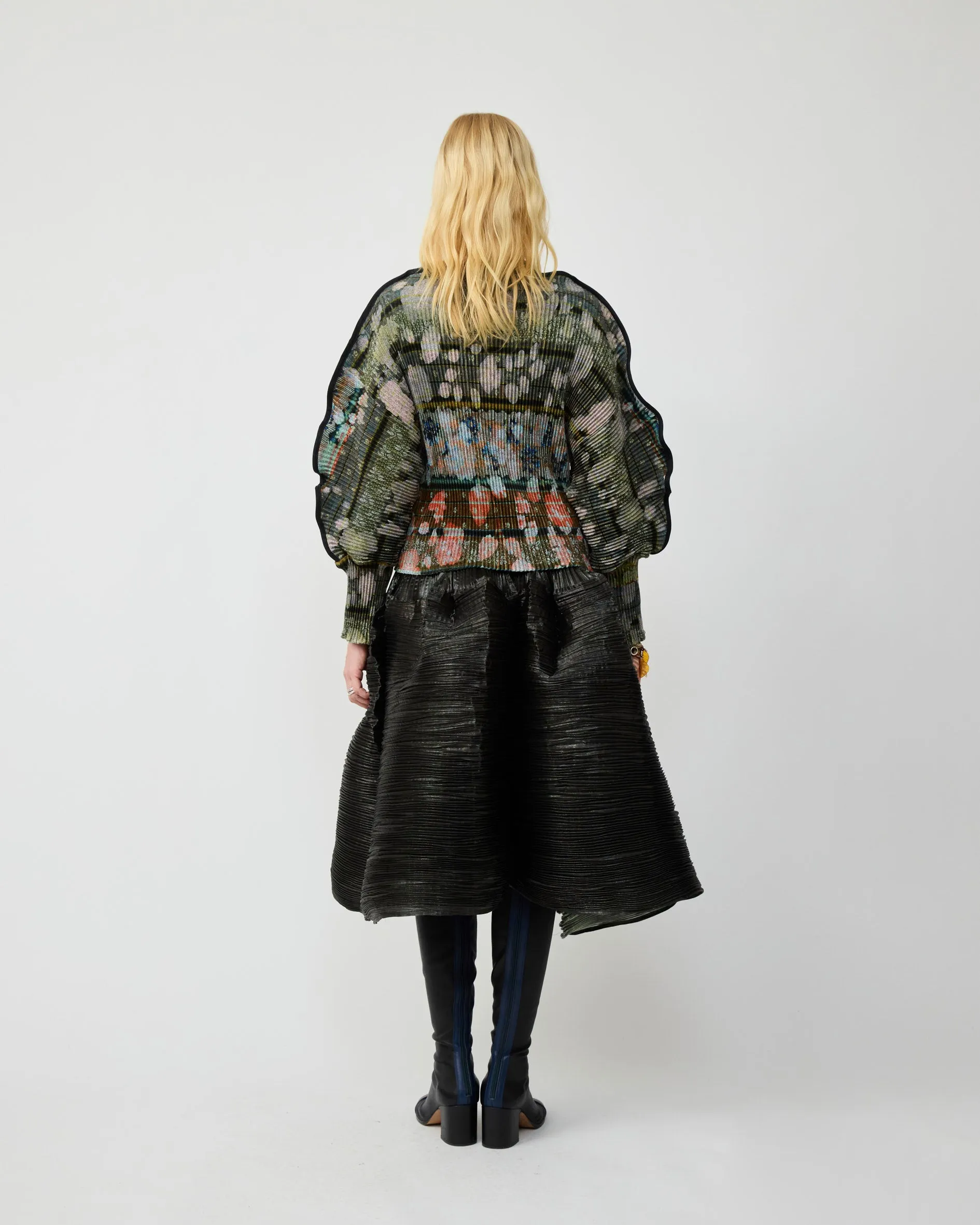 RADOK PLEATED KNIT PULLOVER IN BRUNO sold by Julia Heuer product image thumbnail 3