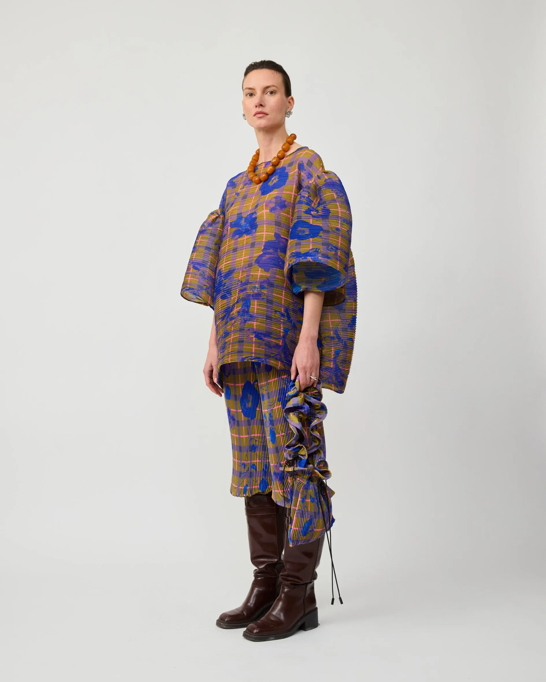 ROBIN HANDPLEATED TOP IN MALIK sold by Julia Heuer product image thumbnail 2