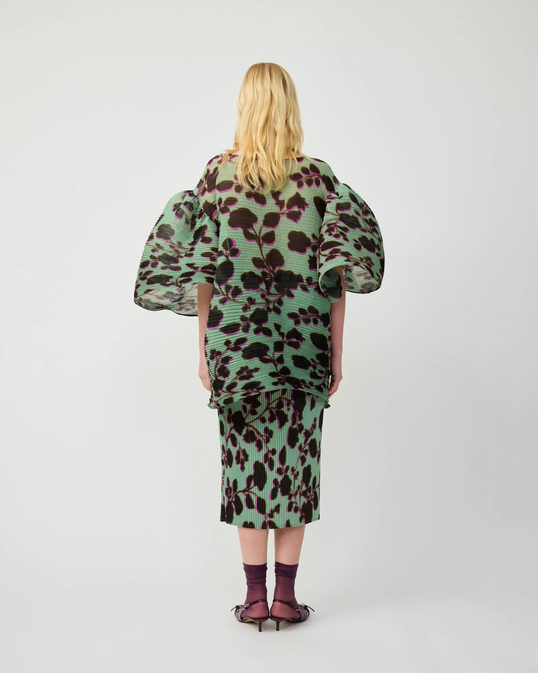 ROBIN HANDPLEATED TOP IN PEPPERMINT INGRID sold by Julia Heuer product image thumbnail 3