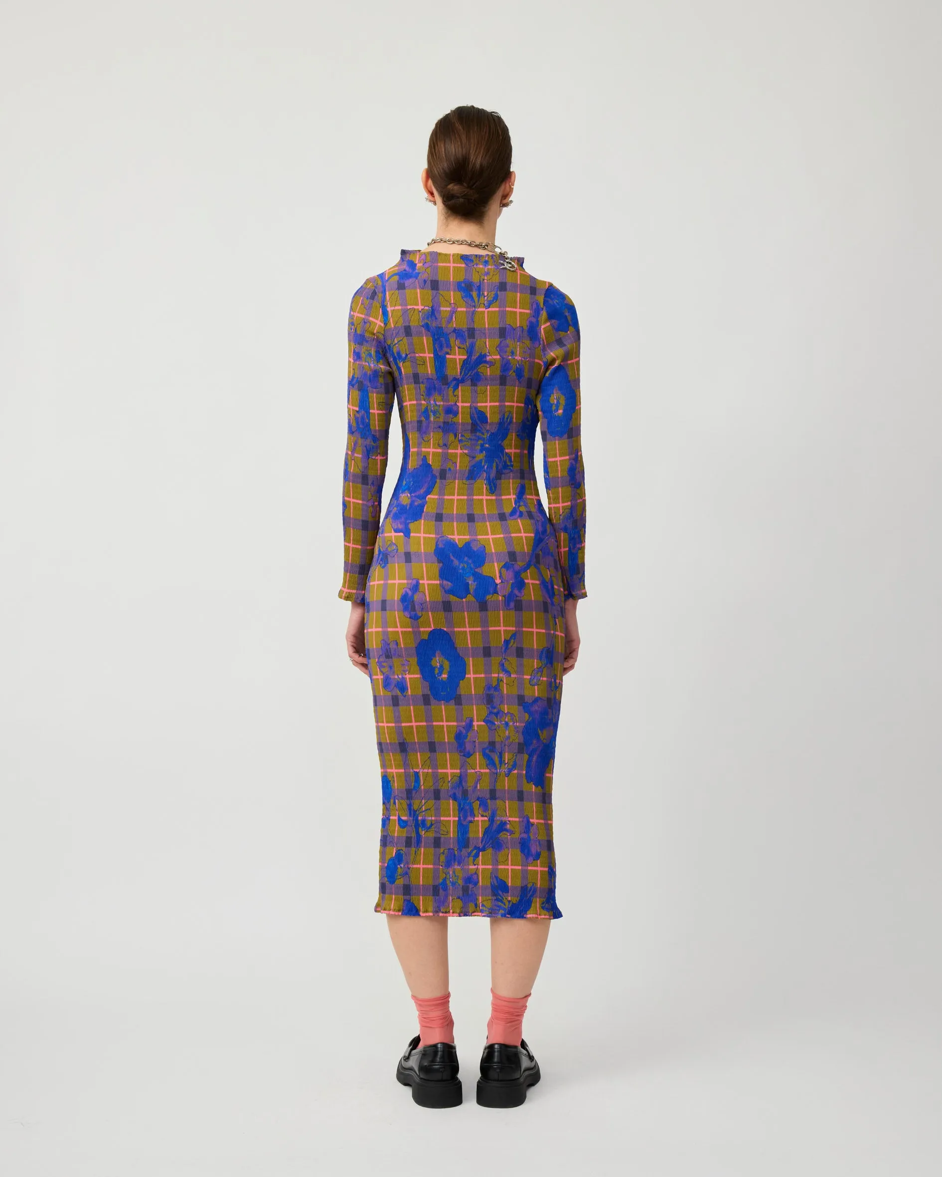 RUPERT SMOCK PLEATED DRESS IN MALIK sold by Julia Heuer product image thumbnail 3