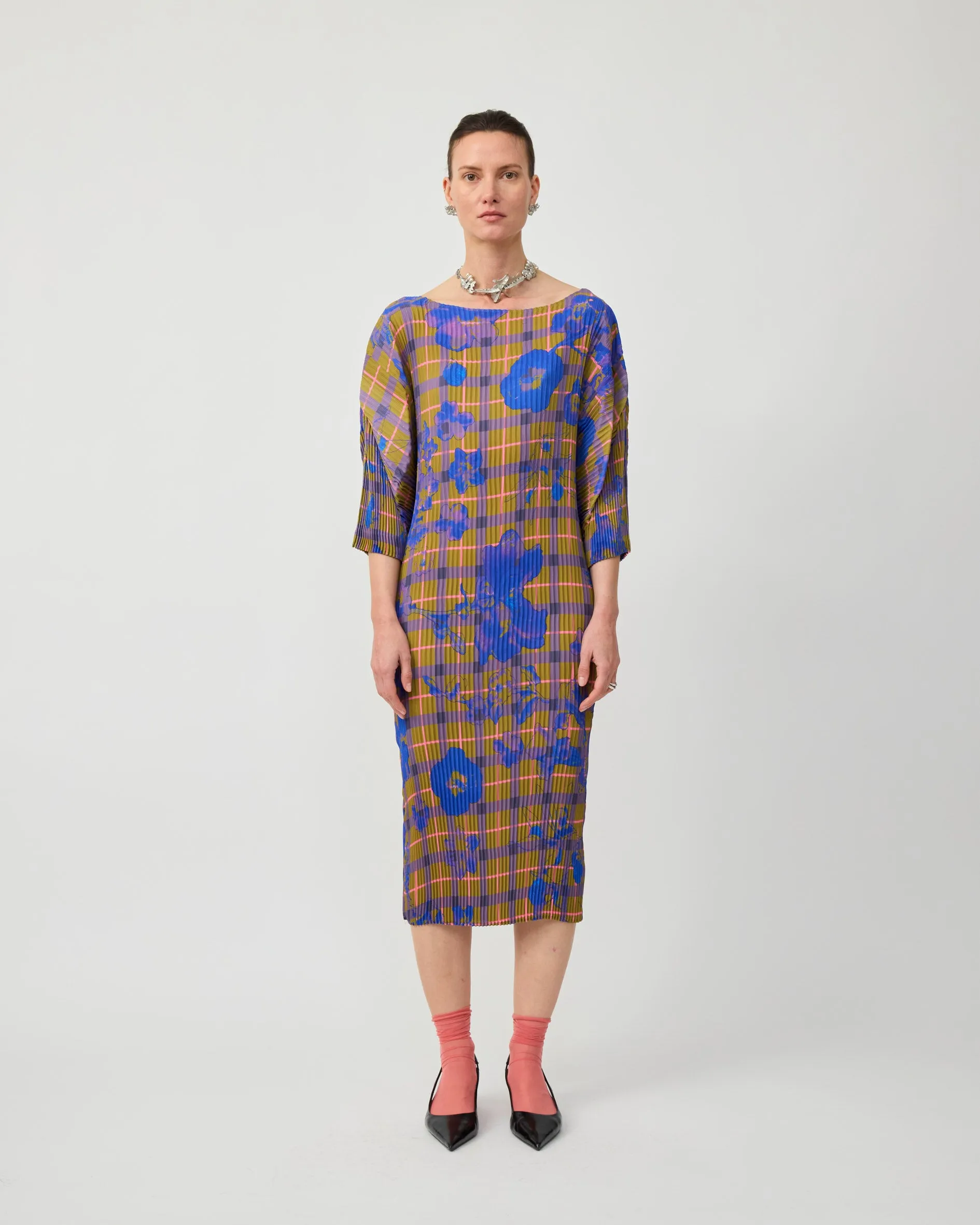 LEILA PLEATED DRESS IN MALIK sold by Julia Heuer product image thumbnail 4