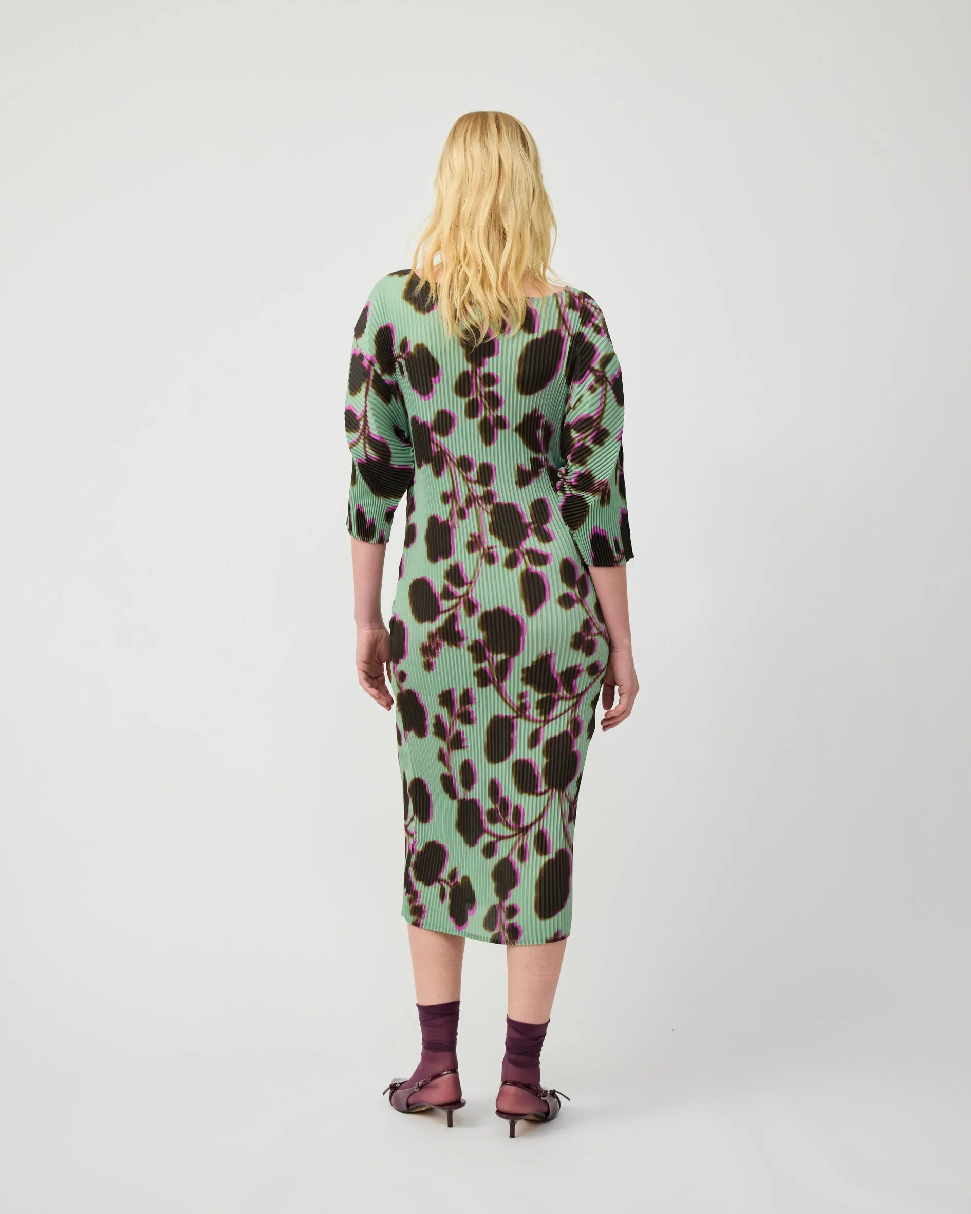 LEILA PLEATED DRESS IN PEPPERMINT INGRID sold by Julia Heuer product image thumbnail 4