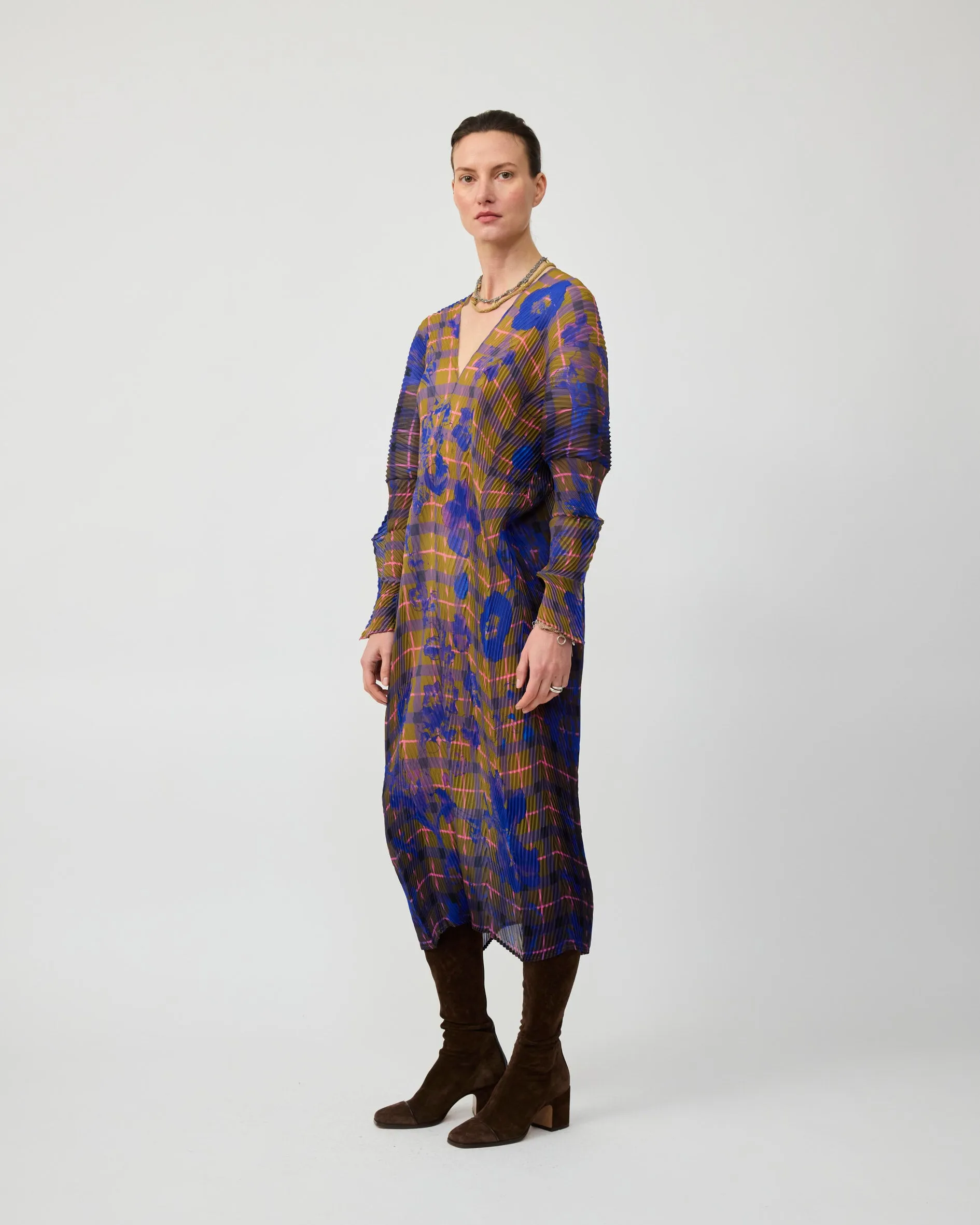 SUE HANDPLEATED KAFTAN IN MALIK sold by Julia Heuer product image thumbnail 2