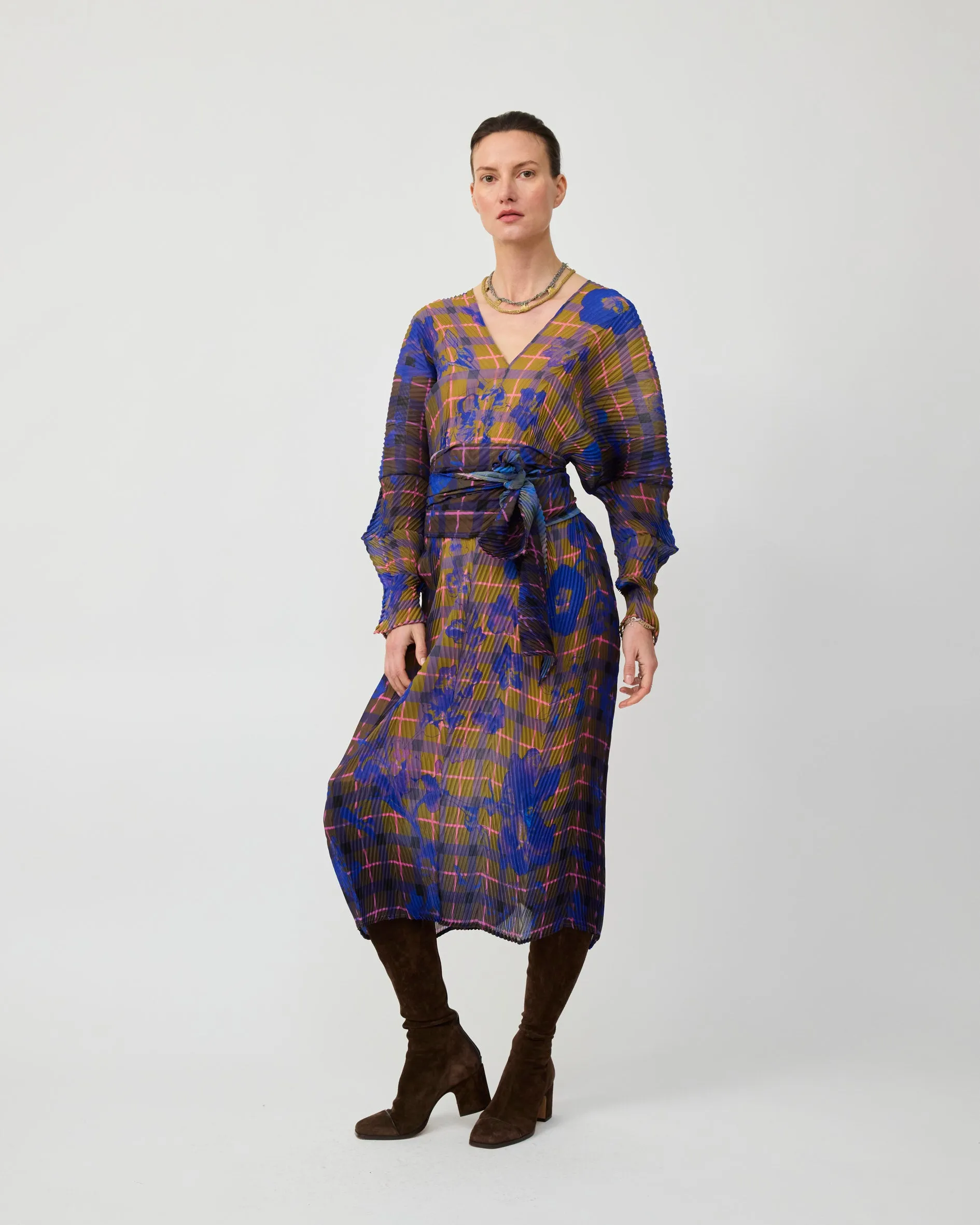 SUE HANDPLEATED KAFTAN IN MALIK sold by Julia Heuer