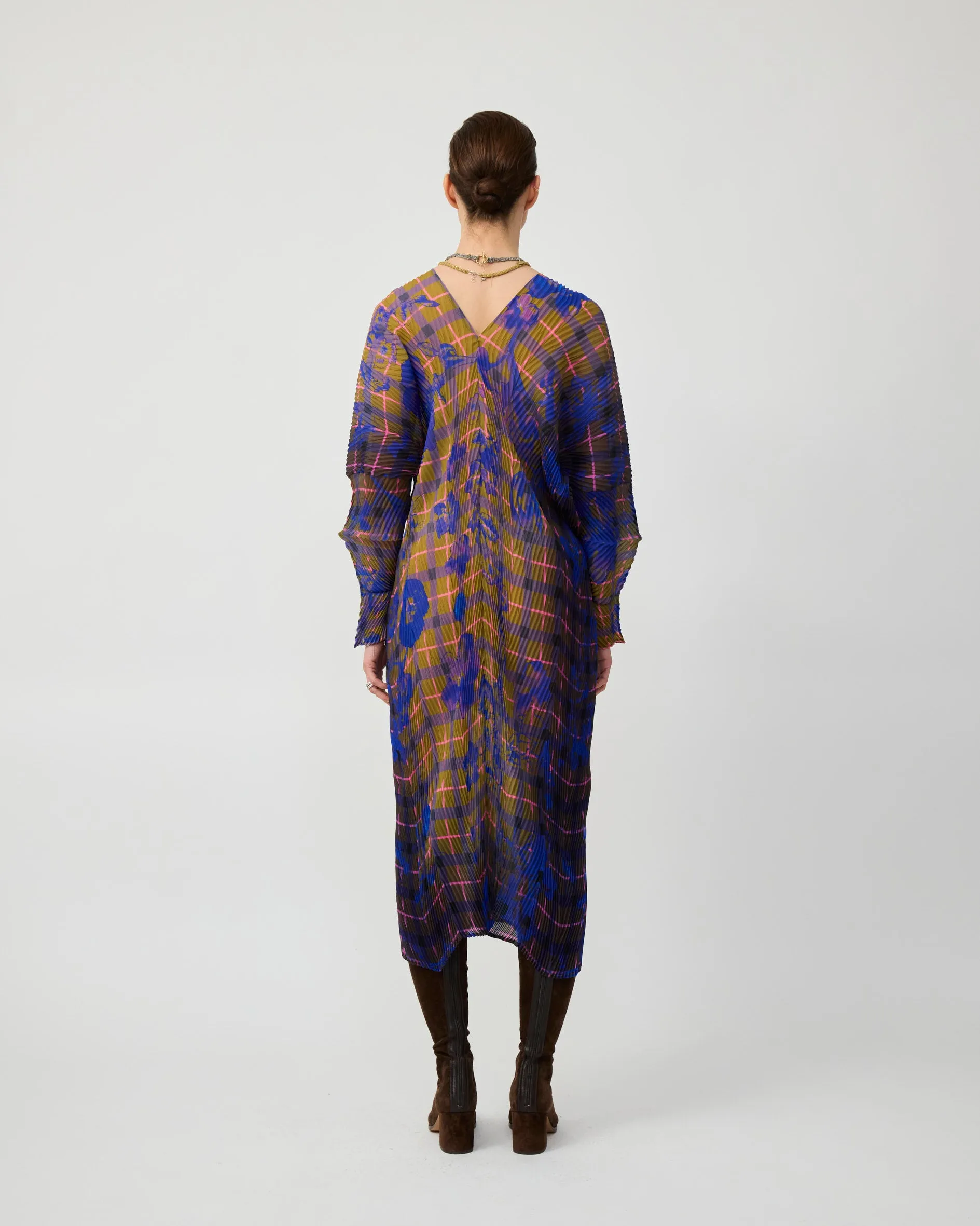 SUE HANDPLEATED KAFTAN IN MALIK sold by Julia Heuer product image thumbnail 3