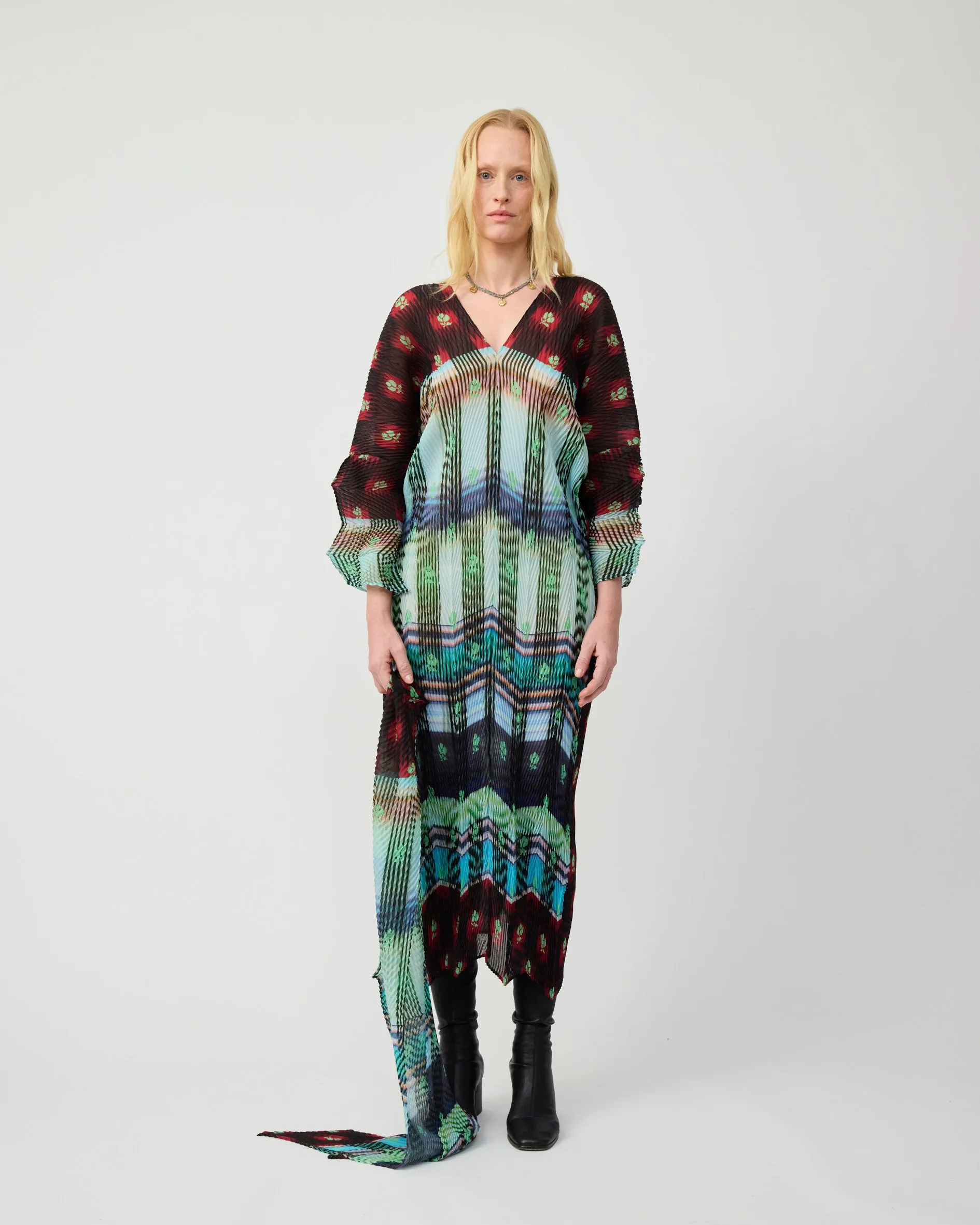 SUE HANDPLEATED KAFTAN IN LIGHT HELGE sold by Julia Heuer product image thumbnail 4