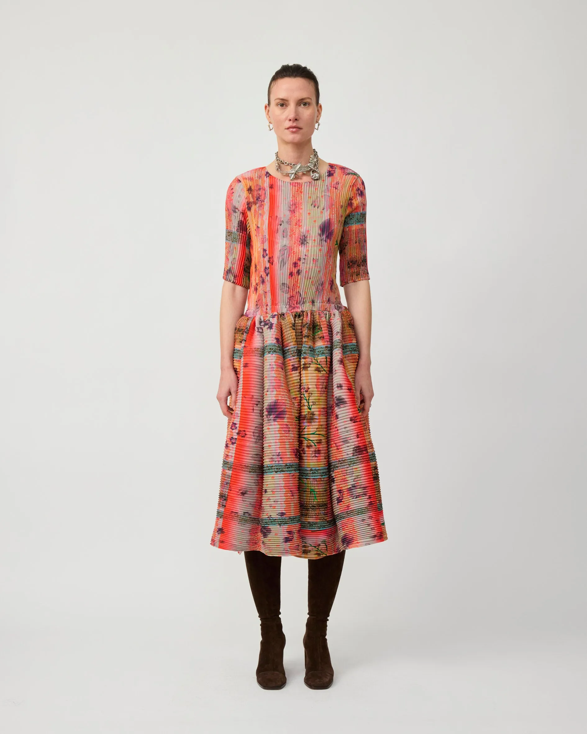 ROCKY HANDPLEATED DRESS IN BIRTE sold by Julia Heuer