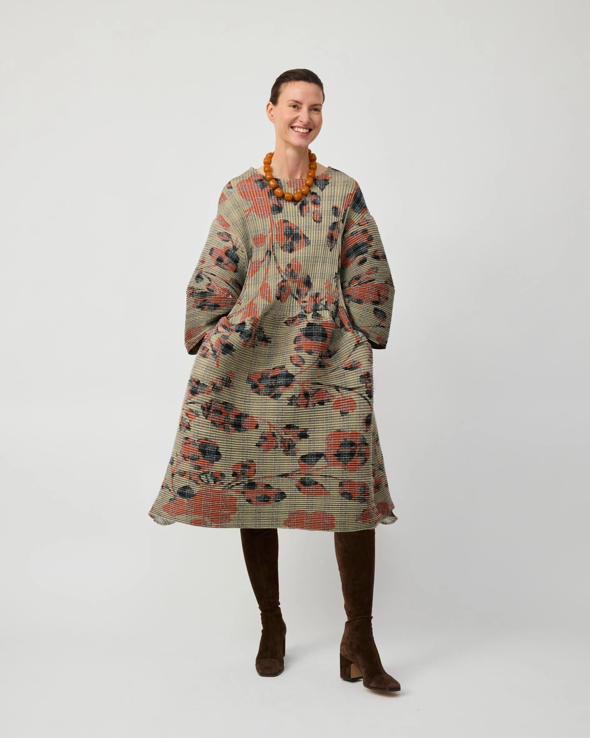 PAX PLEATED TARTAN DRESS IN SANDY INGRID sold by Julia Heuer product image thumbnail 4