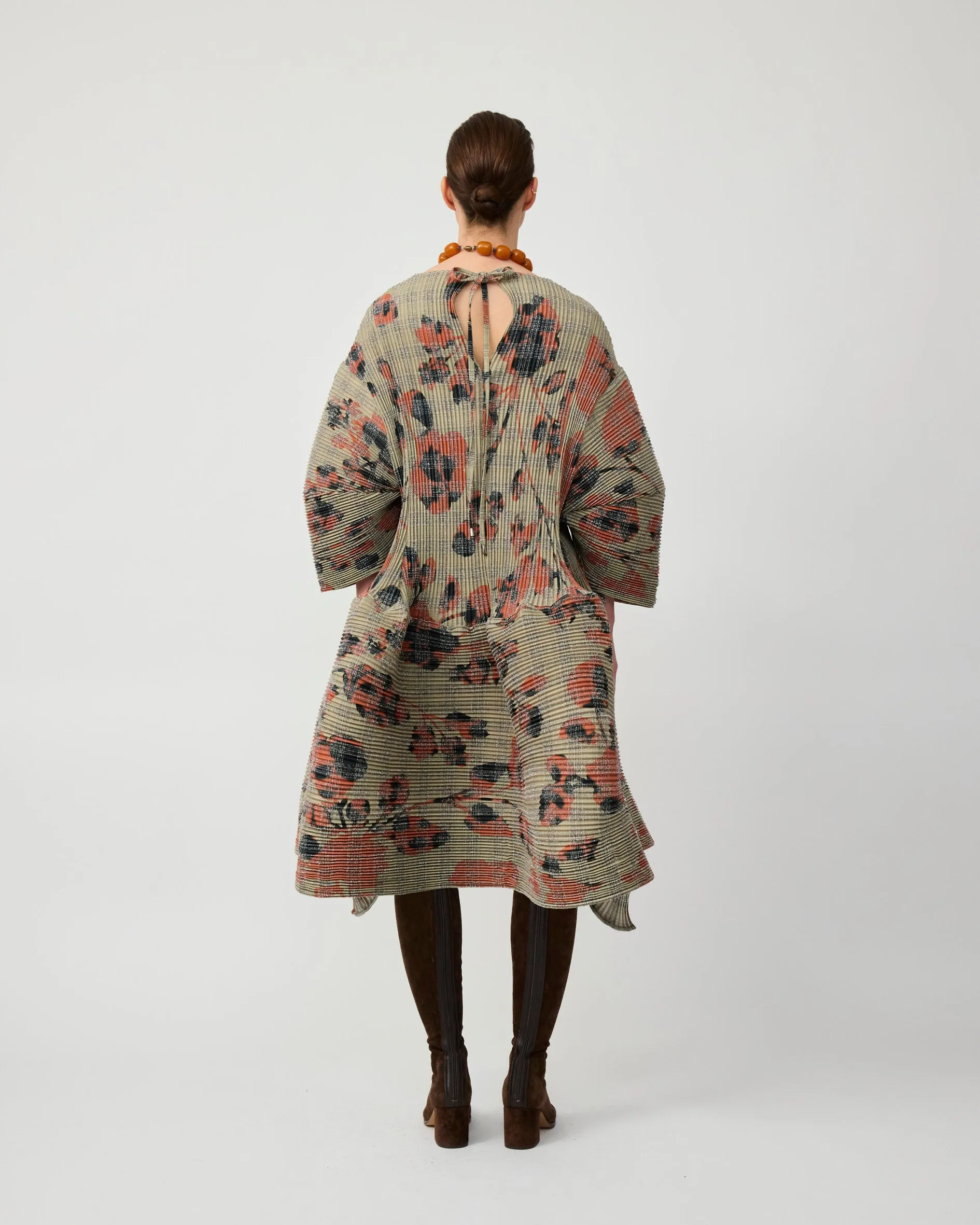 PAX PLEATED TARTAN DRESS IN SANDY INGRID sold by Julia Heuer product image thumbnail 3