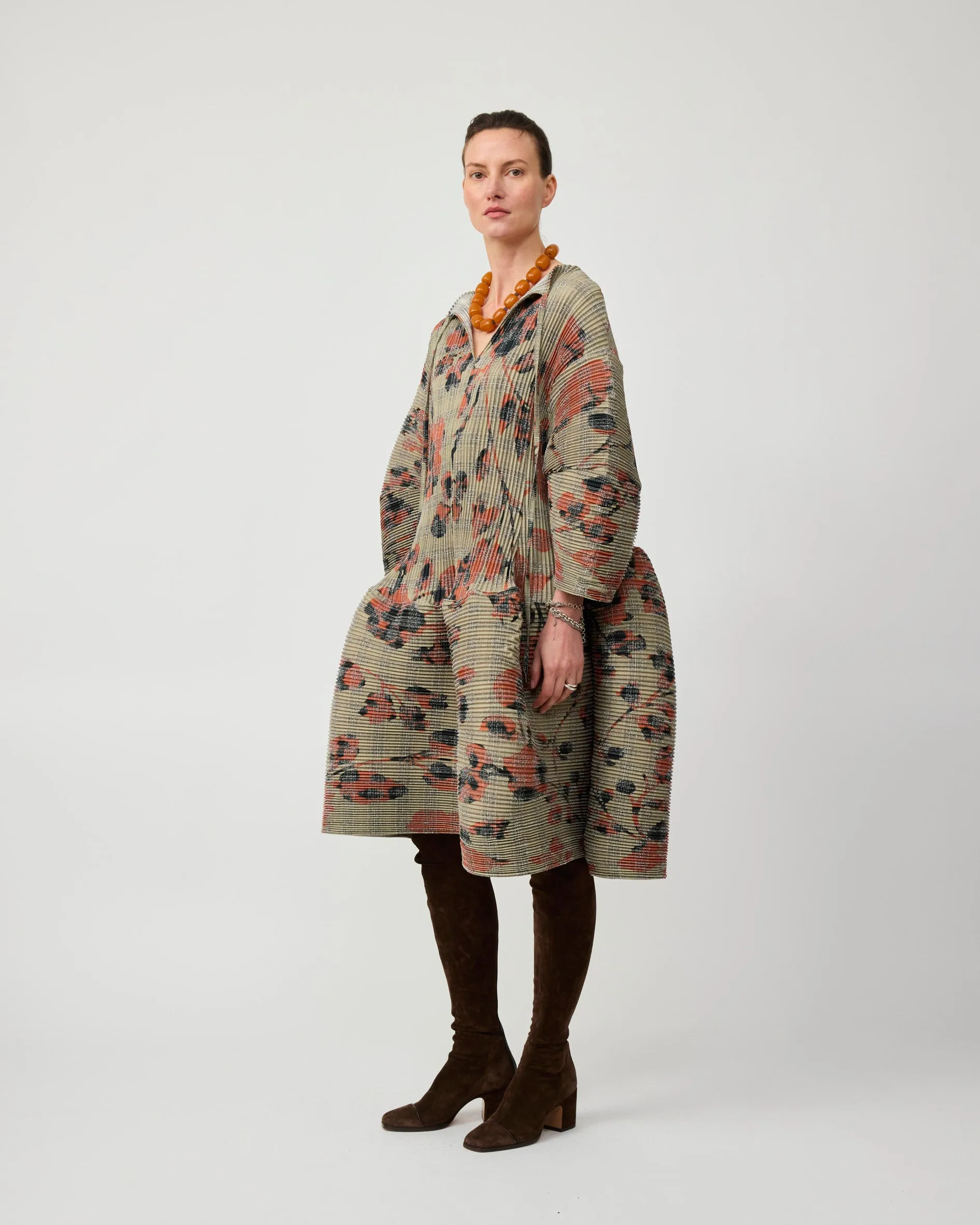 PAX PLEATED TARTAN DRESS IN SANDY INGRID sold by Julia Heuer product image thumbnail 2