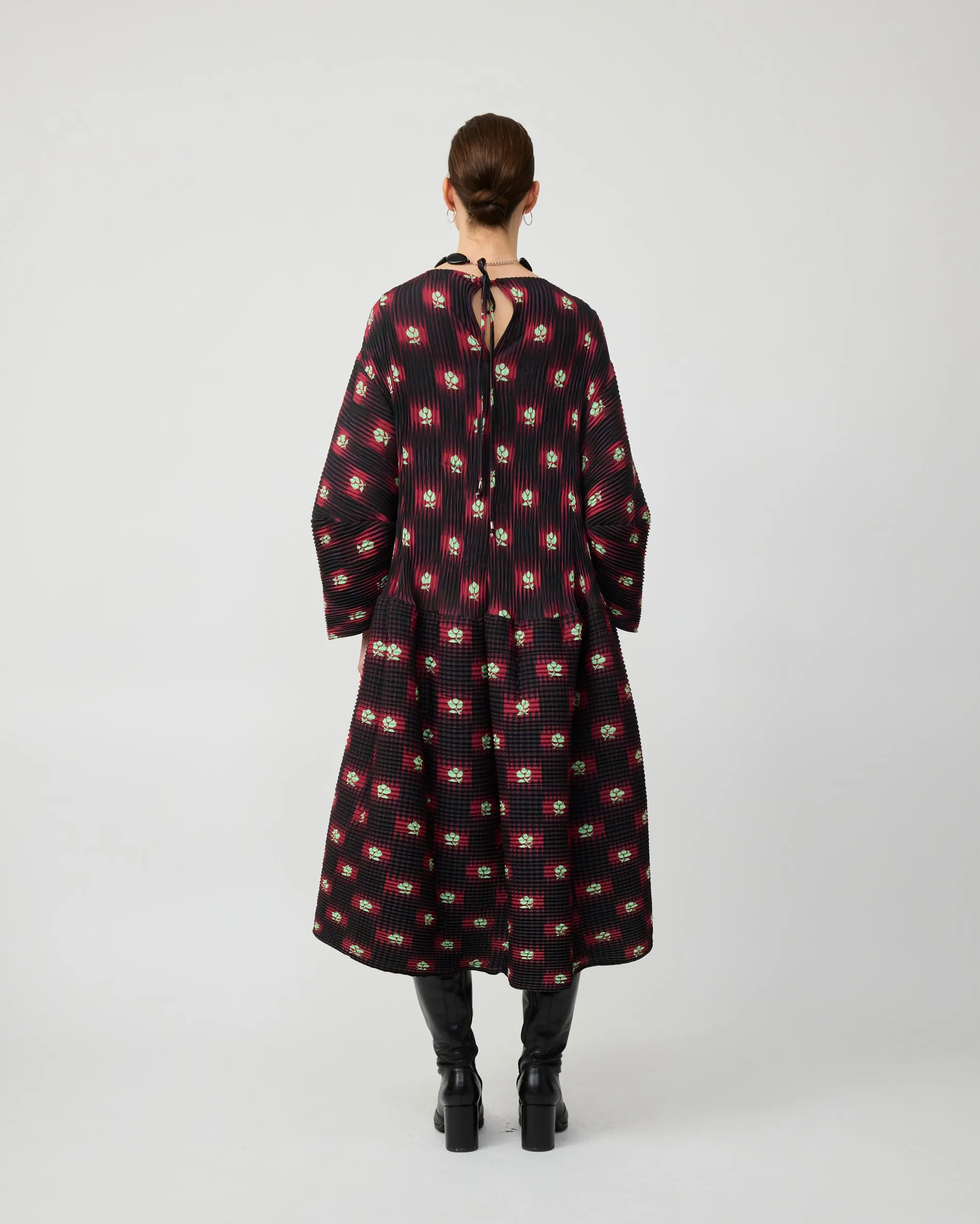 PAX HANDPLEATED DRESS IN RUBY ROMAN sold by Julia Heuer product image thumbnail 3