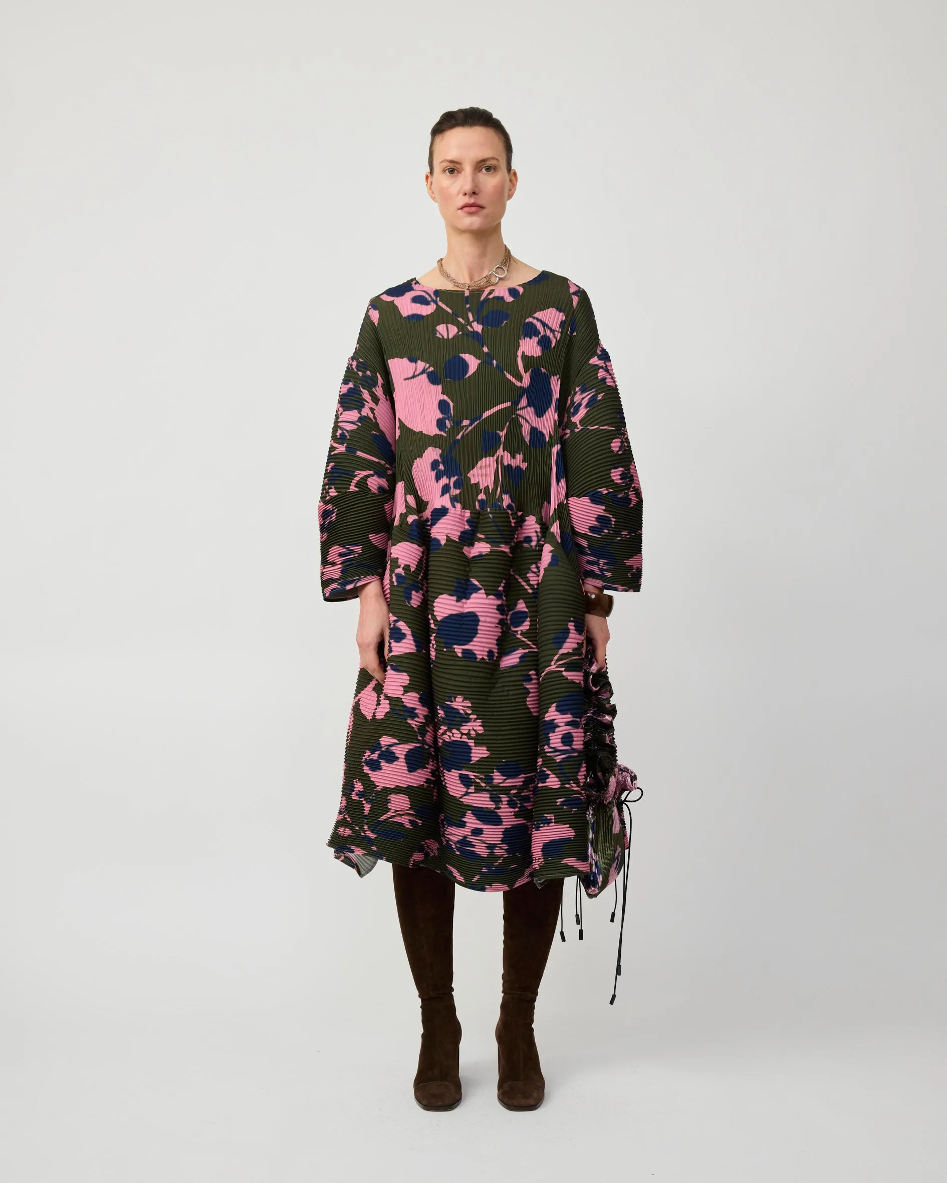 PAX HANDPLEATED DRESS IN MOSS INGRID sold by Julia Heuer