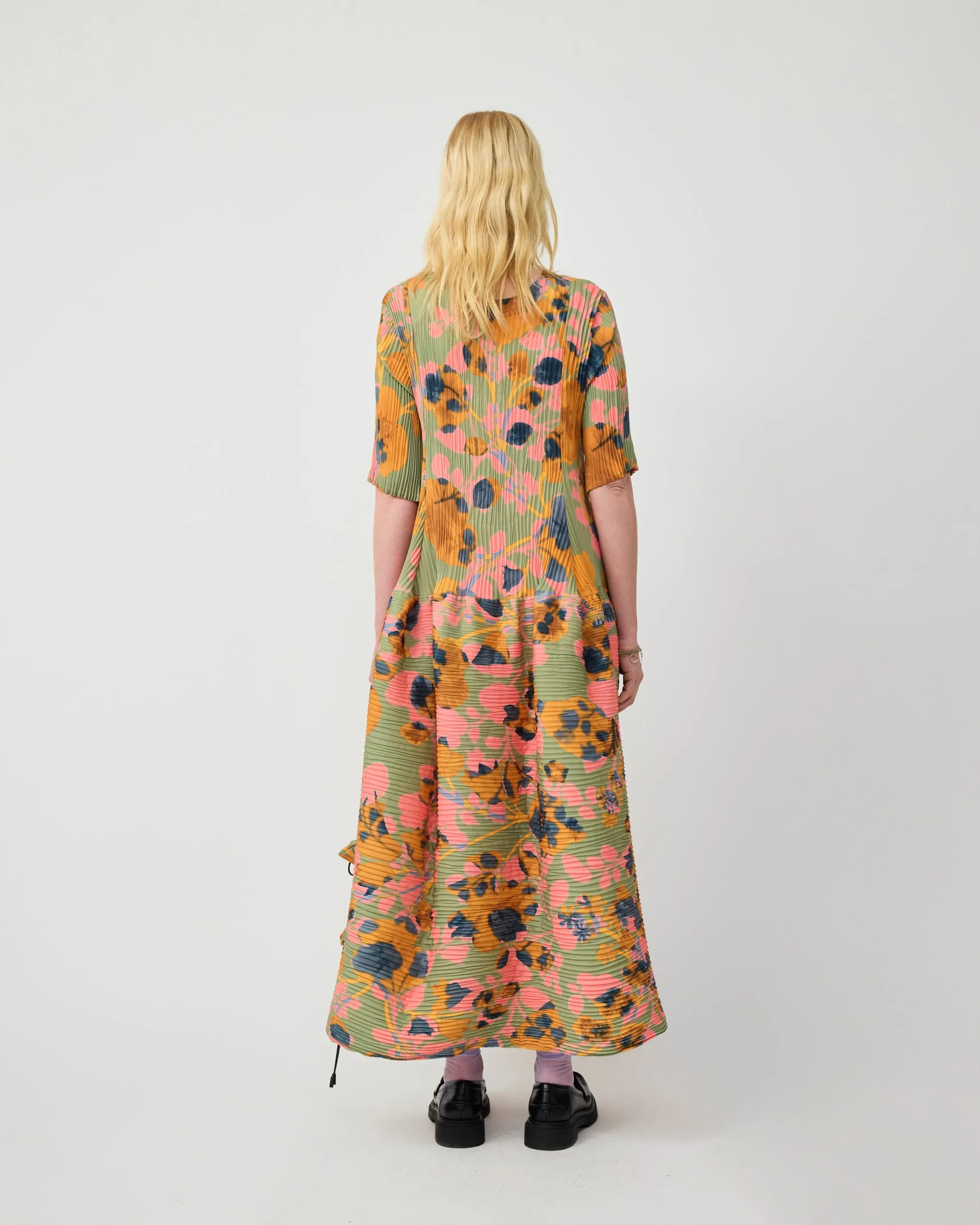 KNOX HANDPLEATED DRESS IN PEACH INGRID sold by Julia Heuer product image thumbnail 3