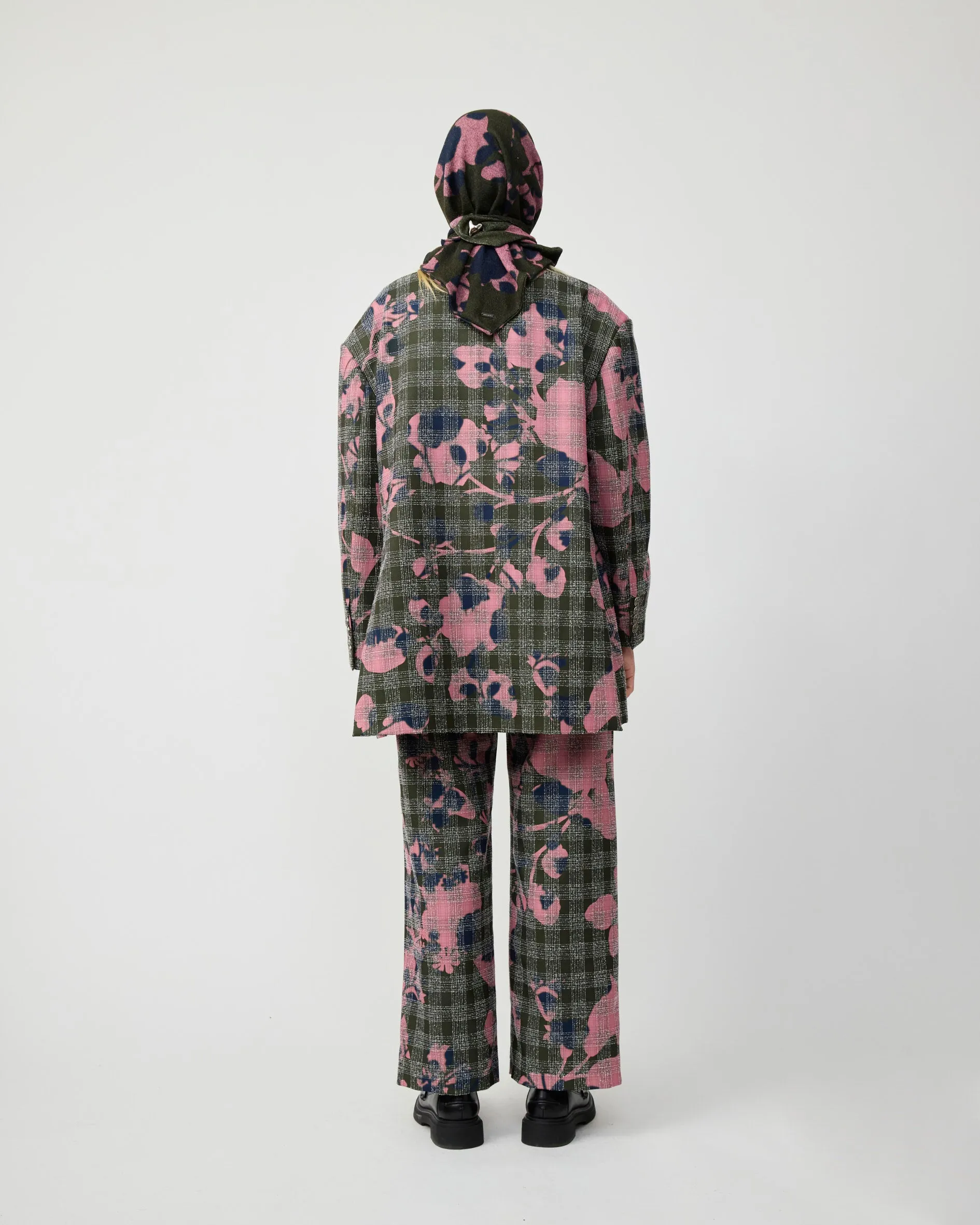 FRIDA HEAD SCARF IN MOSS INGRID sold by Julia Heuer product image thumbnail 4