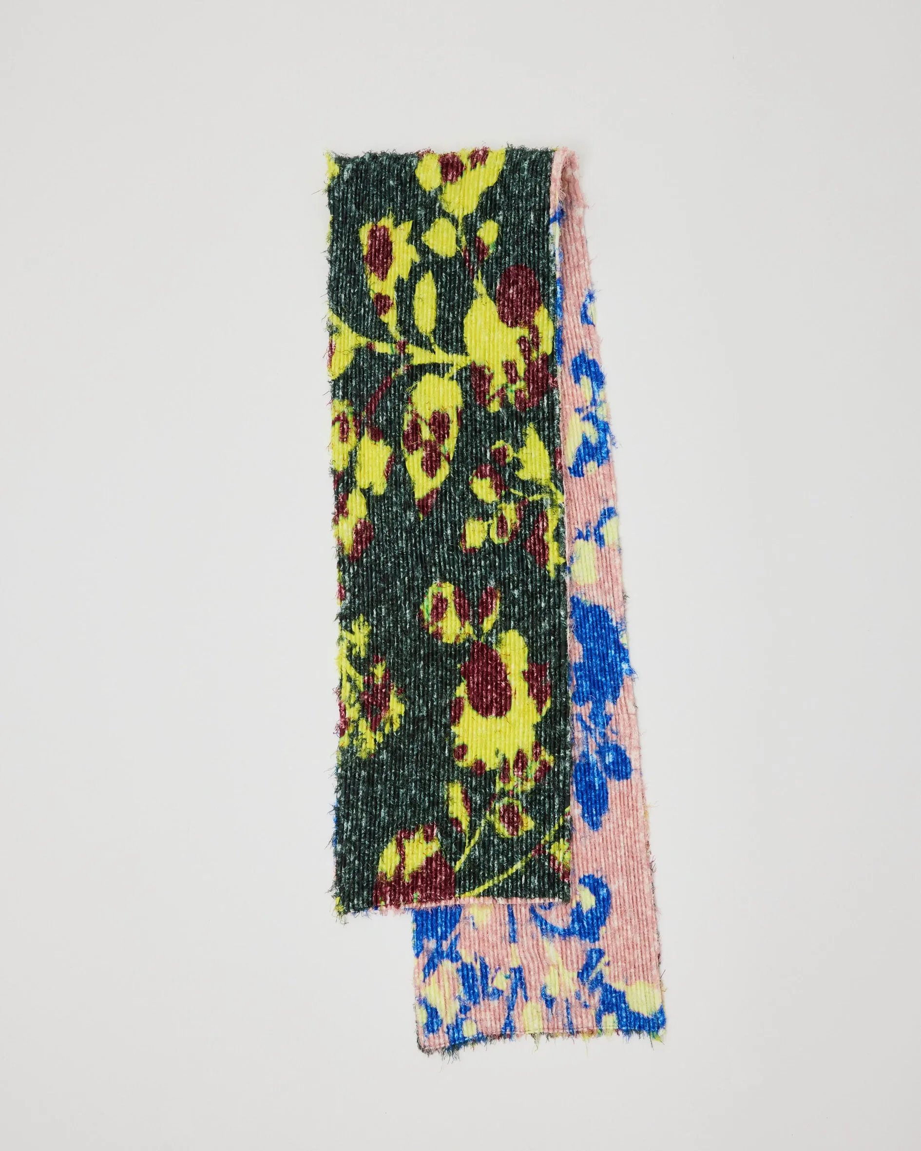 BOA PLEATED FURRY SCARF IN PATCHWORK INGRID sold by Julia Heuer
