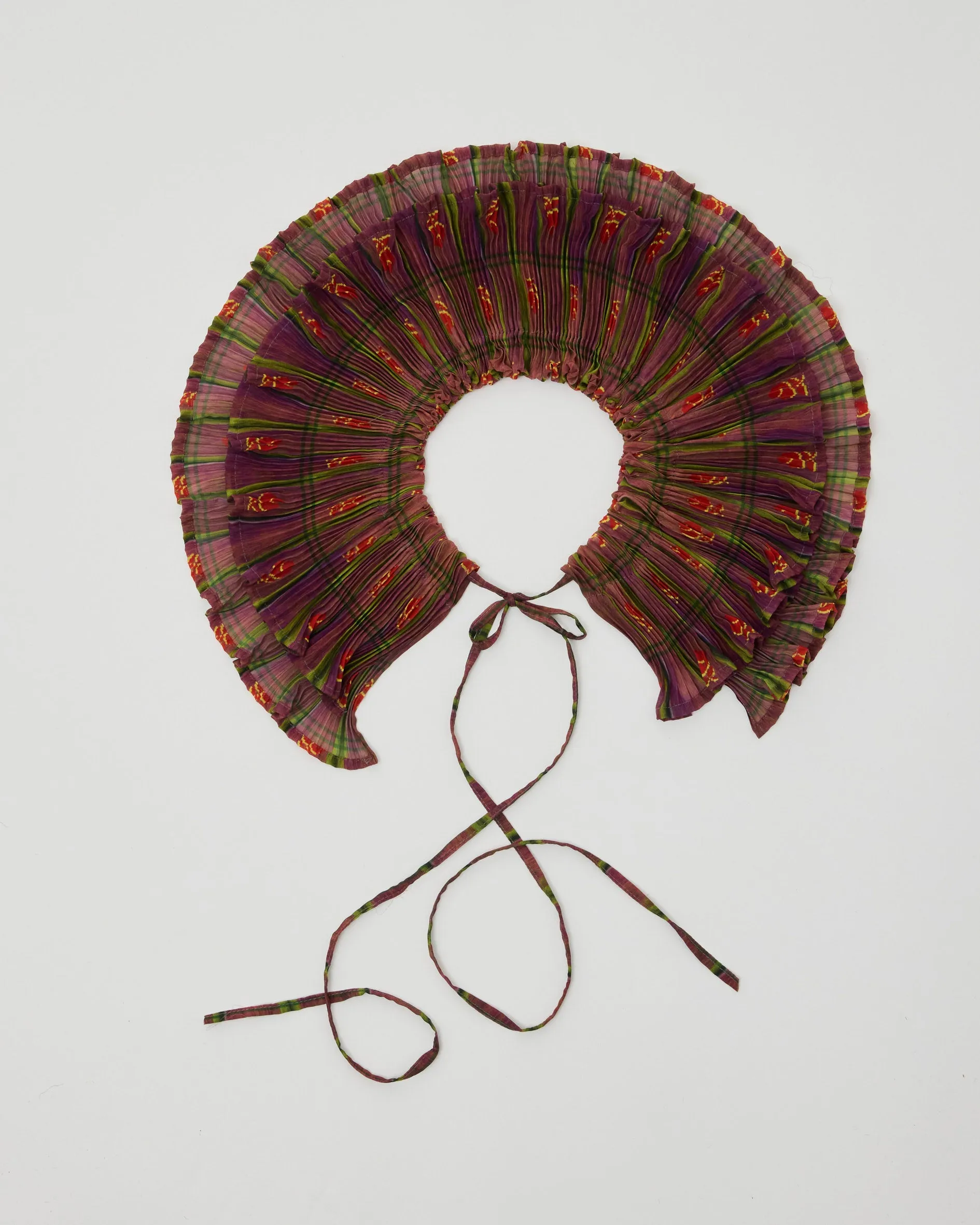 WINNIE PLEATED COLLAR IN EARTHY ROMAN sold by Julia Heuer