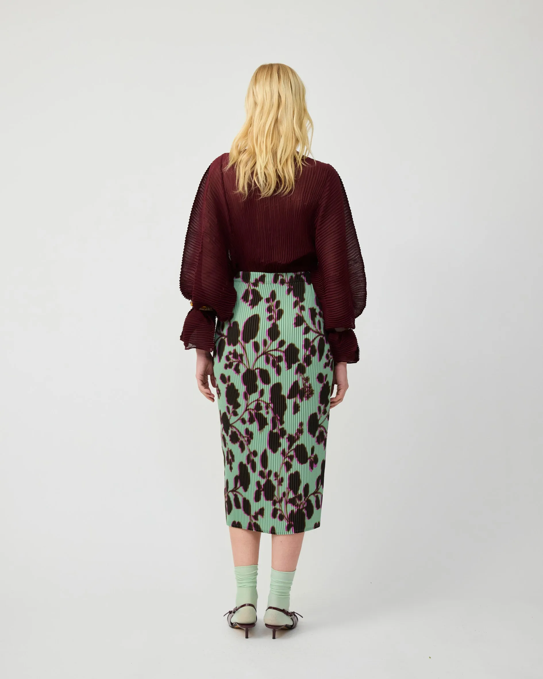 EKKE PLEATED SKIRT IN PEPPERMINT INGRID sold by Julia Heuer product image thumbnail 3