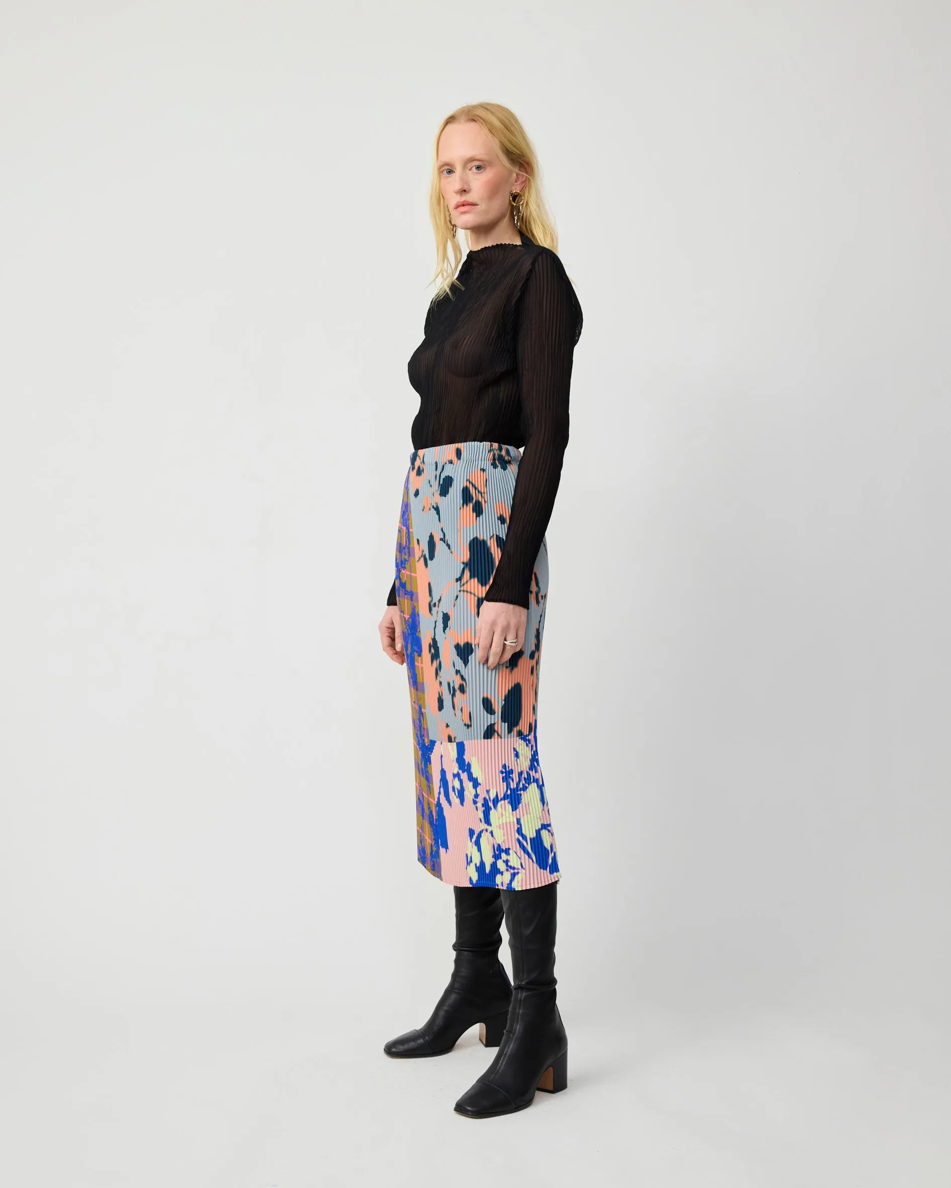 EKKE PLEATED SKIRT IN PATCHWORK INGRID sold by Julia Heuer product image thumbnail 2