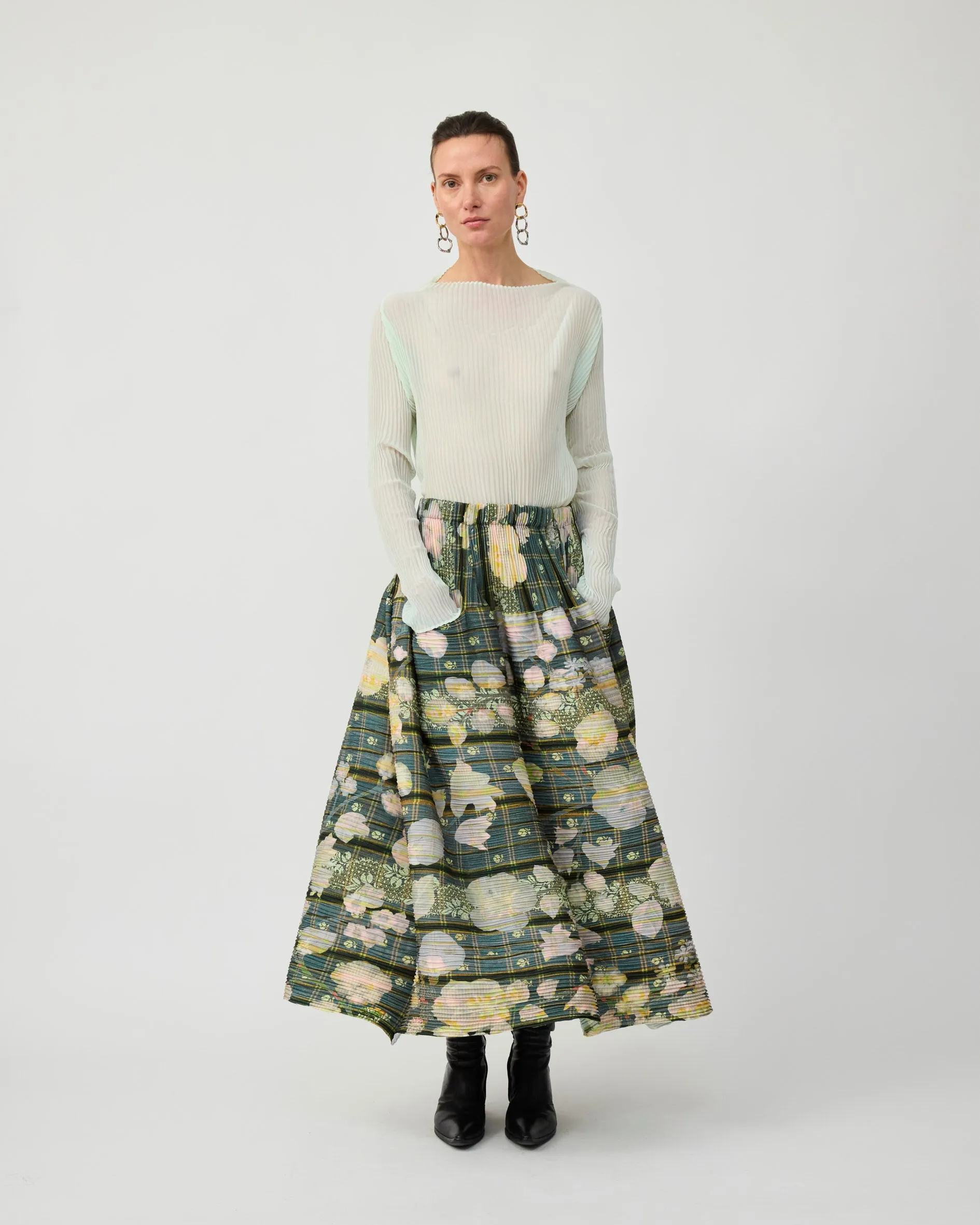 KENZA HANDPLEATED SKIRT IN BRUNO sold by Julia Heuer product image thumbnail 4