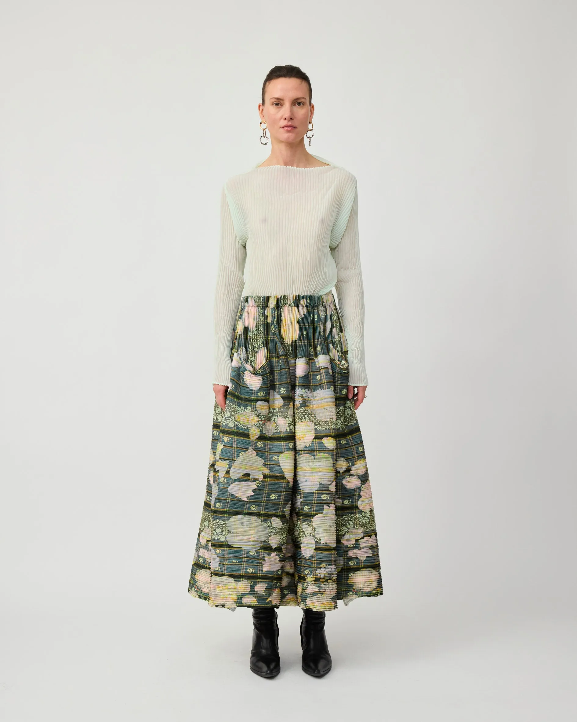 KENZA HANDPLEATED SKIRT IN BRUNO sold by Julia Heuer