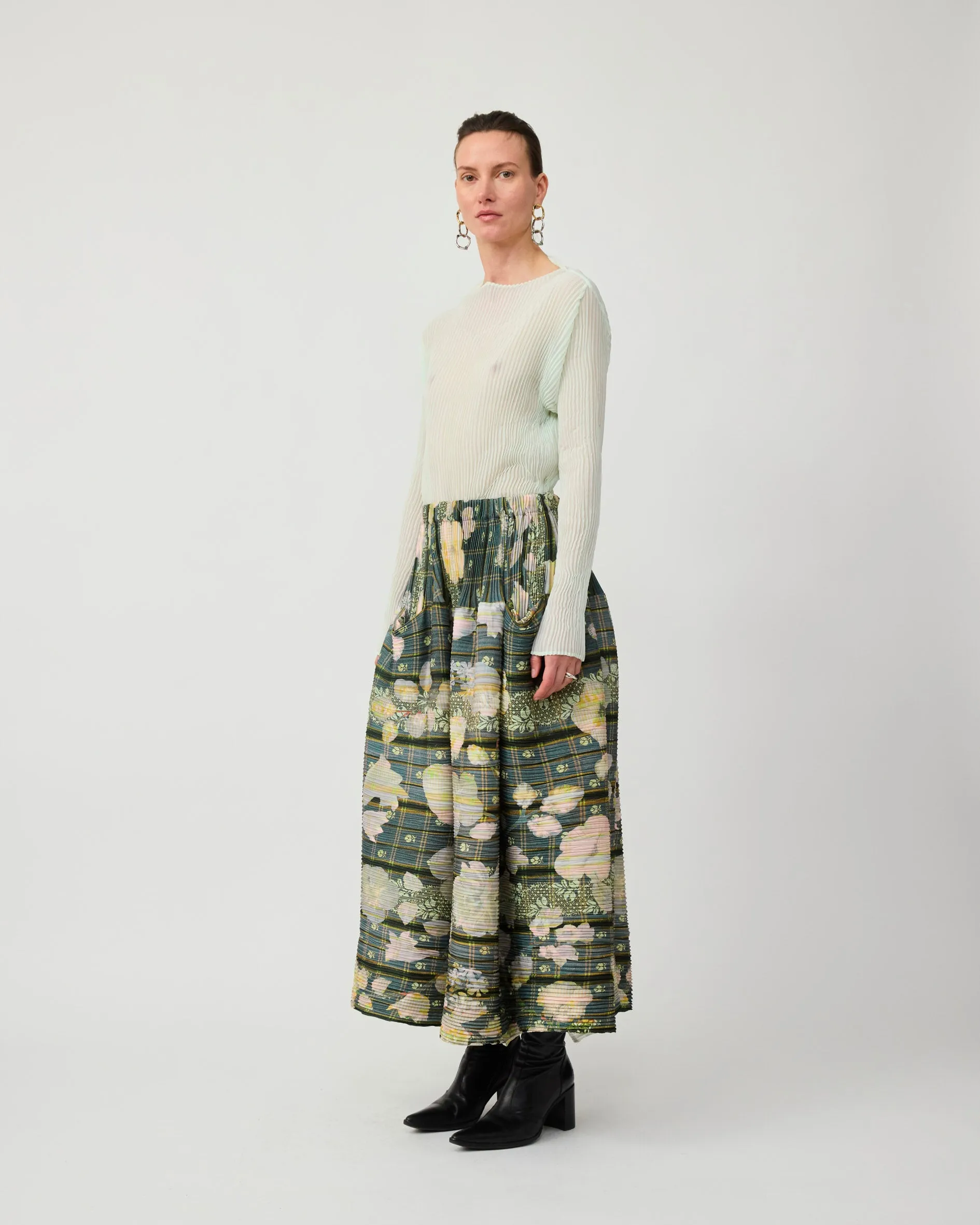 KENZA HANDPLEATED SKIRT IN BRUNO sold by Julia Heuer product image thumbnail 2
