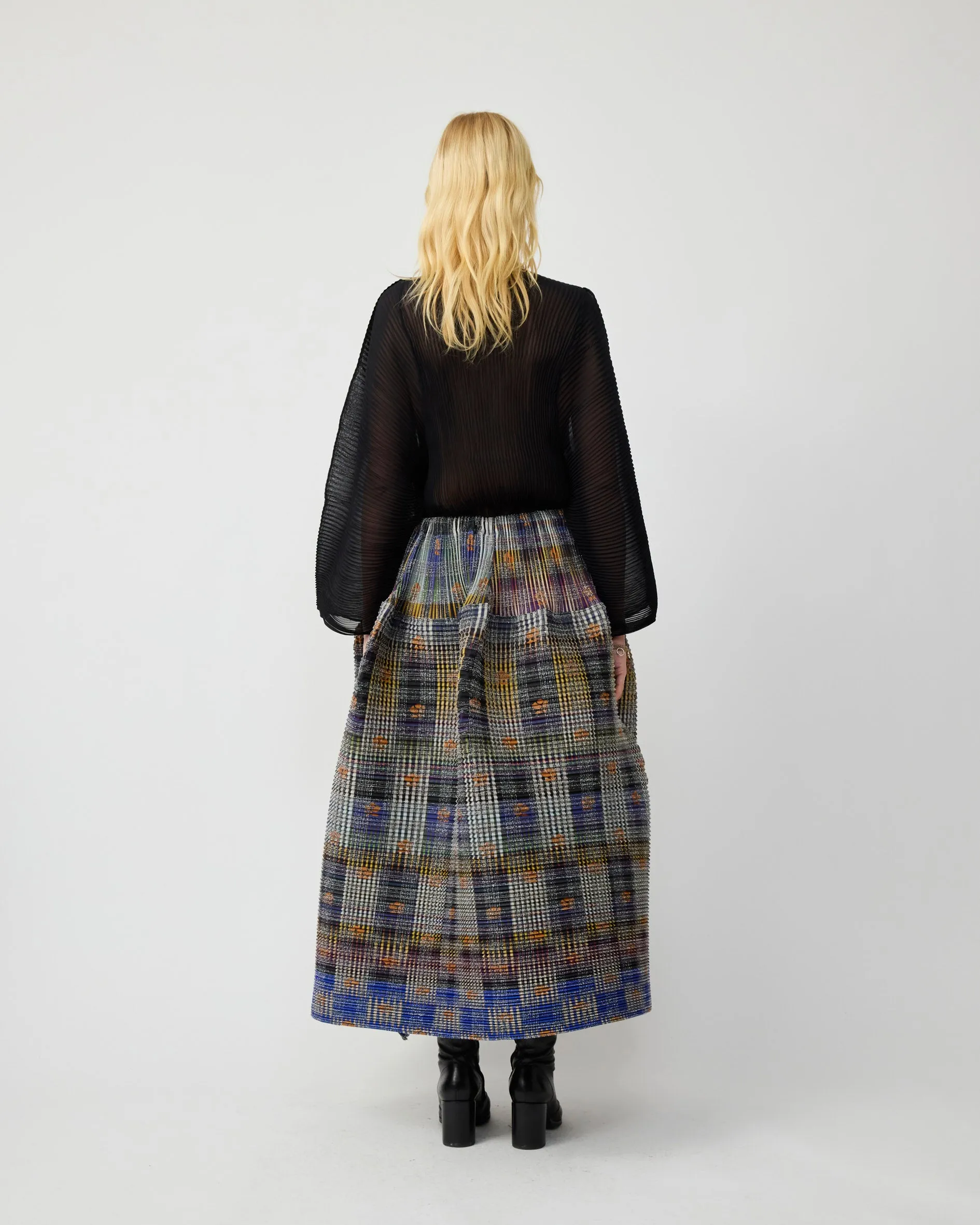 KENZA PLEATED TARTAN SKIRT IN HELGE sold by Julia Heuer product image thumbnail 3
