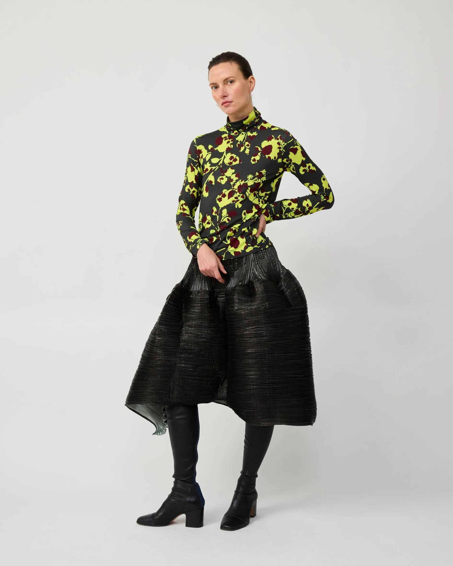 GABI JERSEY TOP IN ELECTRIC INGRID sold by Julia Heuer product image thumbnail 4