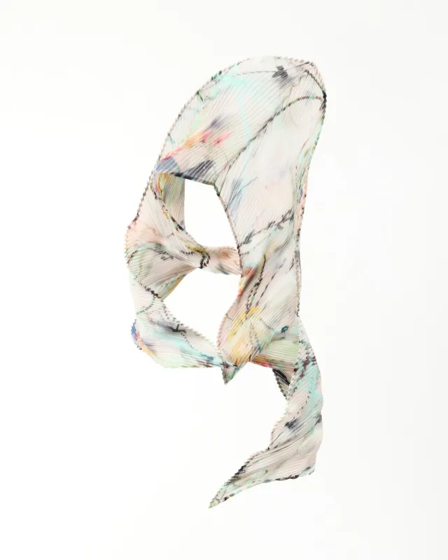 Wolfgang Pleated Scarf/Belt in Frances made by Julia Heuer