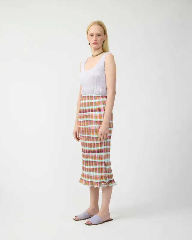 Milla Pleated Skirt in Tarek made by Julia Heuer