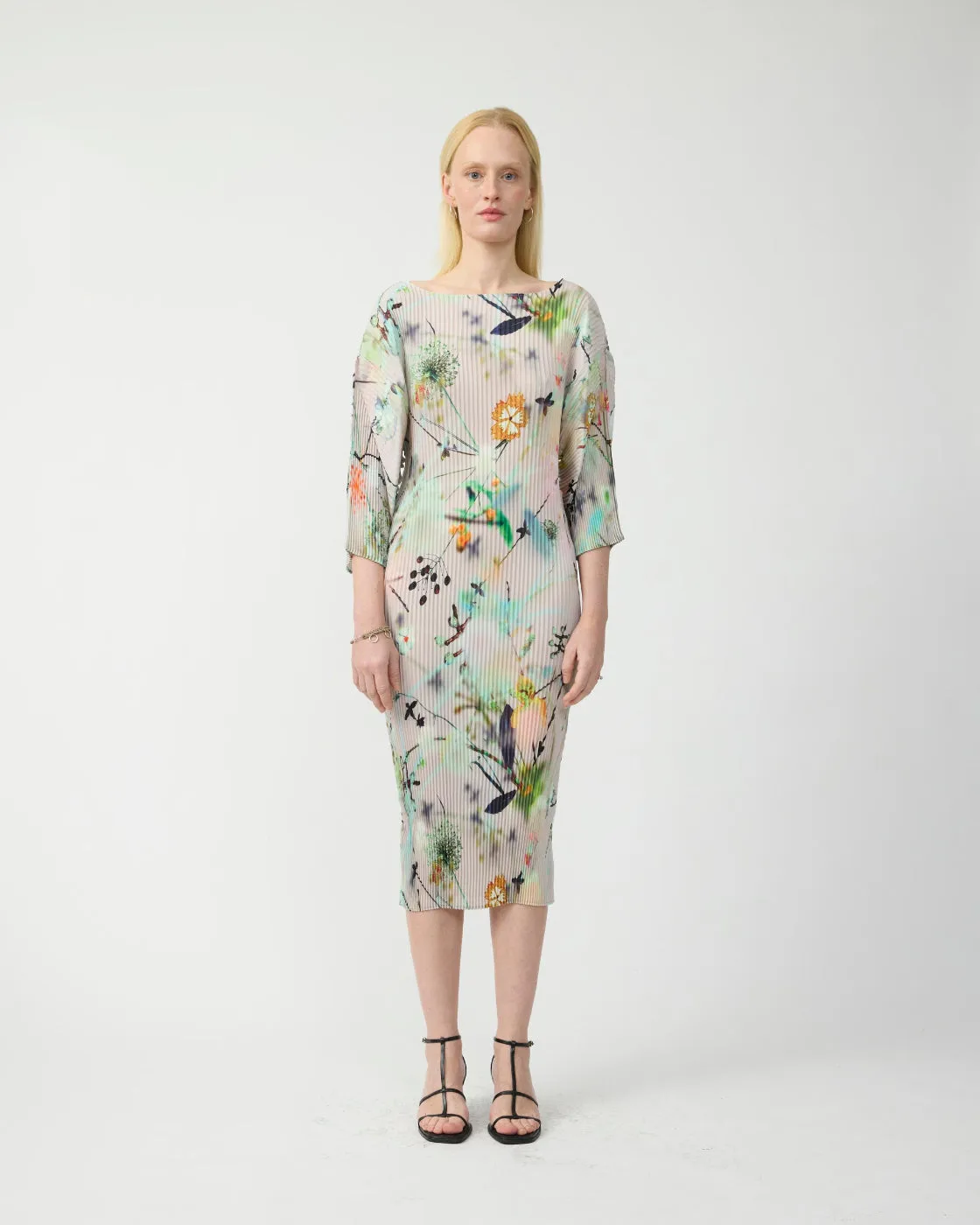 Leila Pleated Dress in Frances sold by Julia Heuer product image thumbnail 2