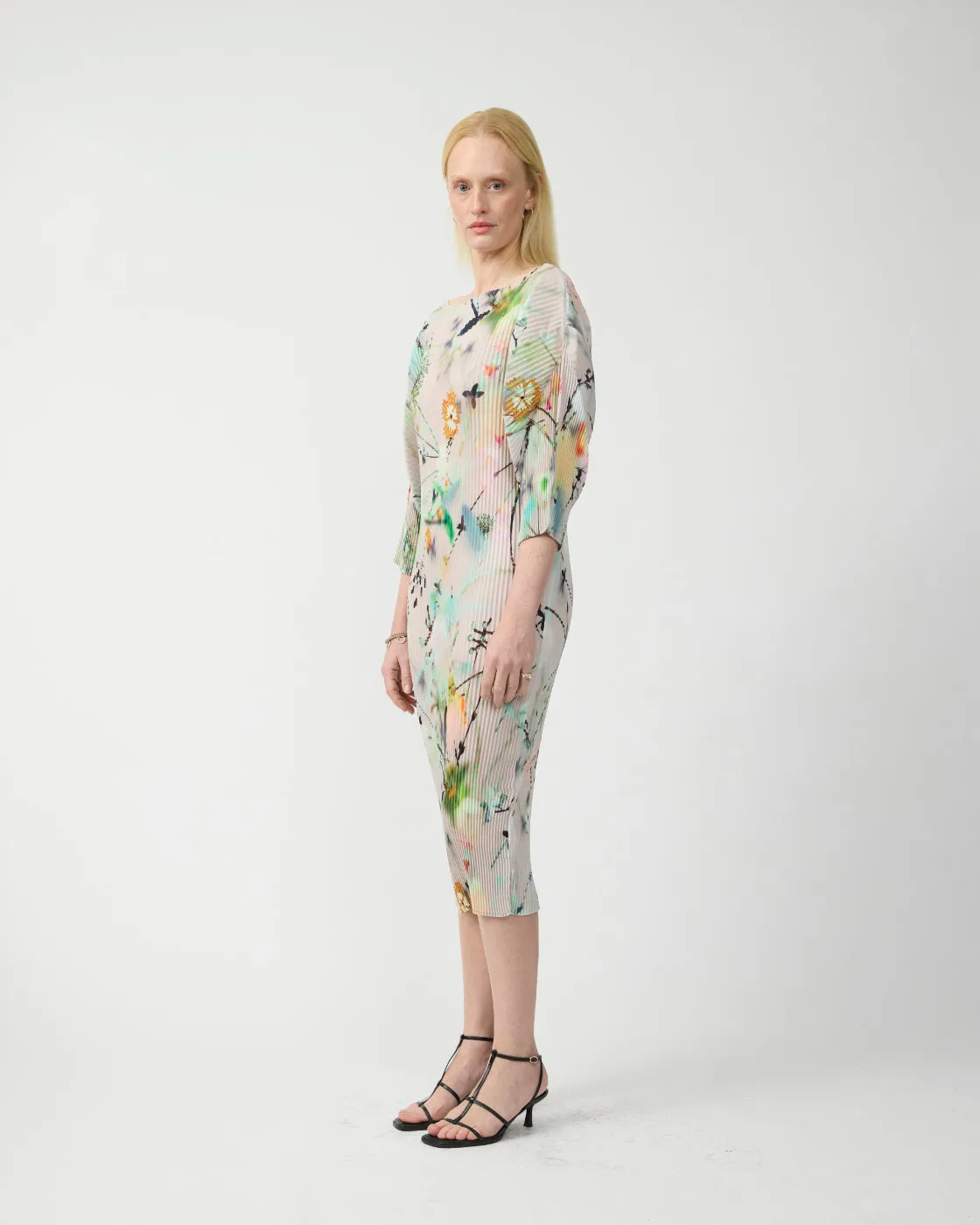 Leila Pleated Dress in Frances sold by Julia Heuer product image thumbnail 3