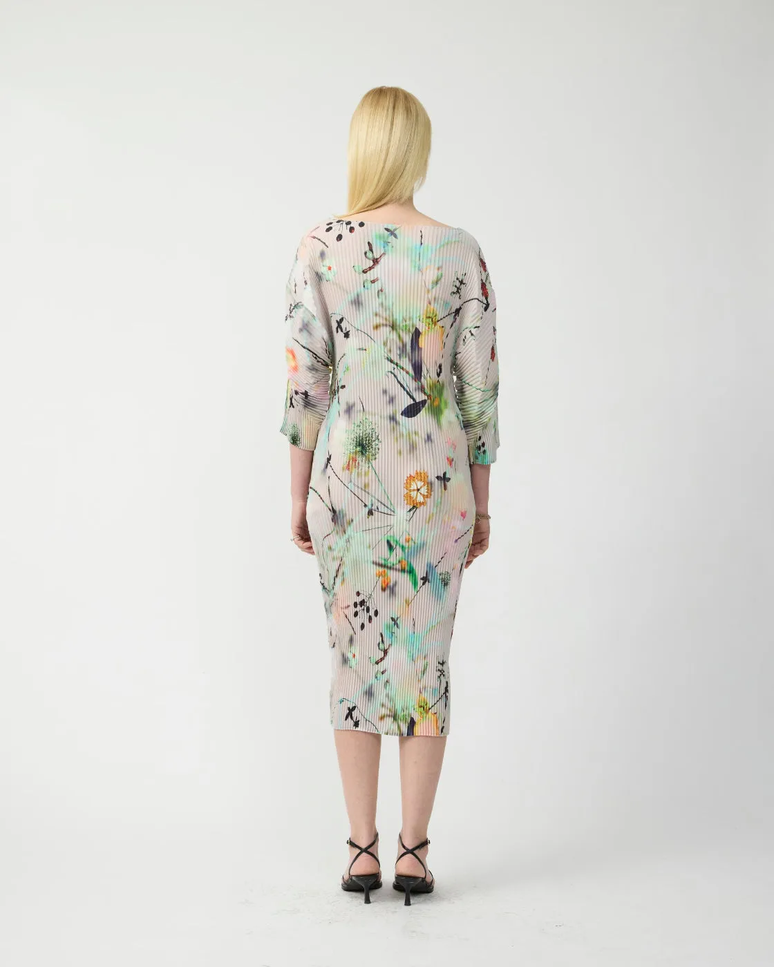 Leila Pleated Dress in Frances sold by Julia Heuer product image thumbnail 4