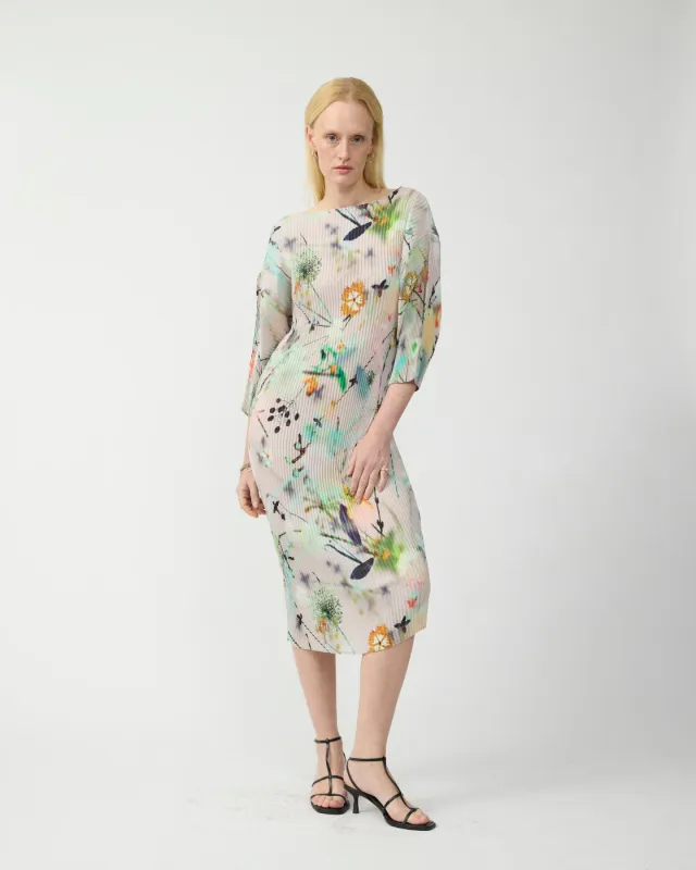 Leila Pleated Dress in Frances made by Julia Heuer